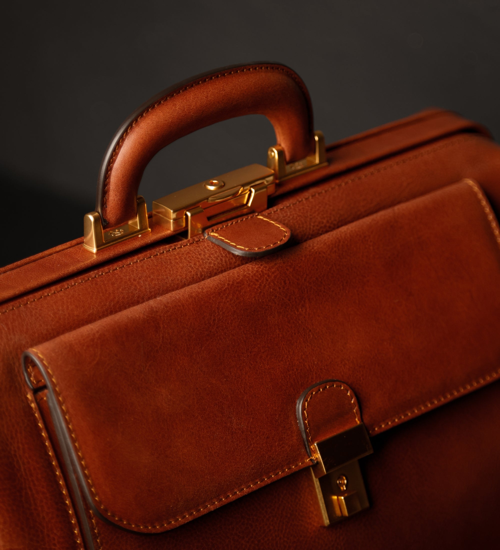 Duża włoska torba lekarska ze skóry - Hamlet