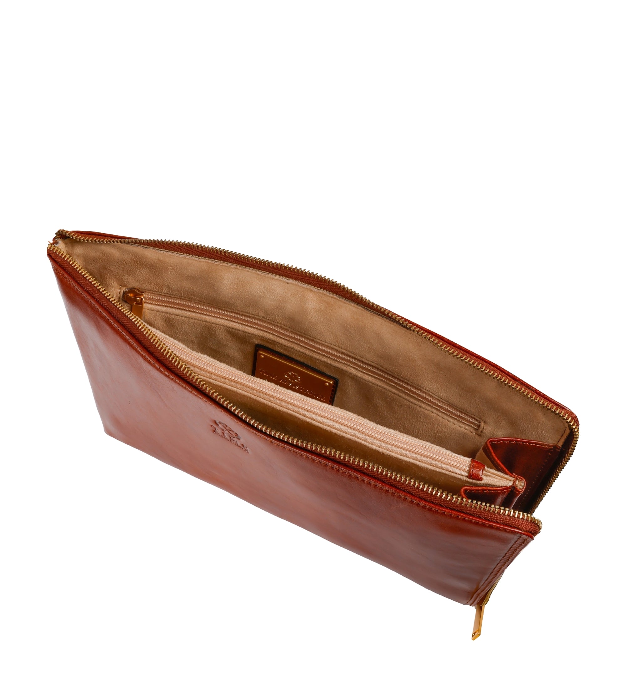 Duża skórzana kopertówka męska torebka - The Brothers Karamazov