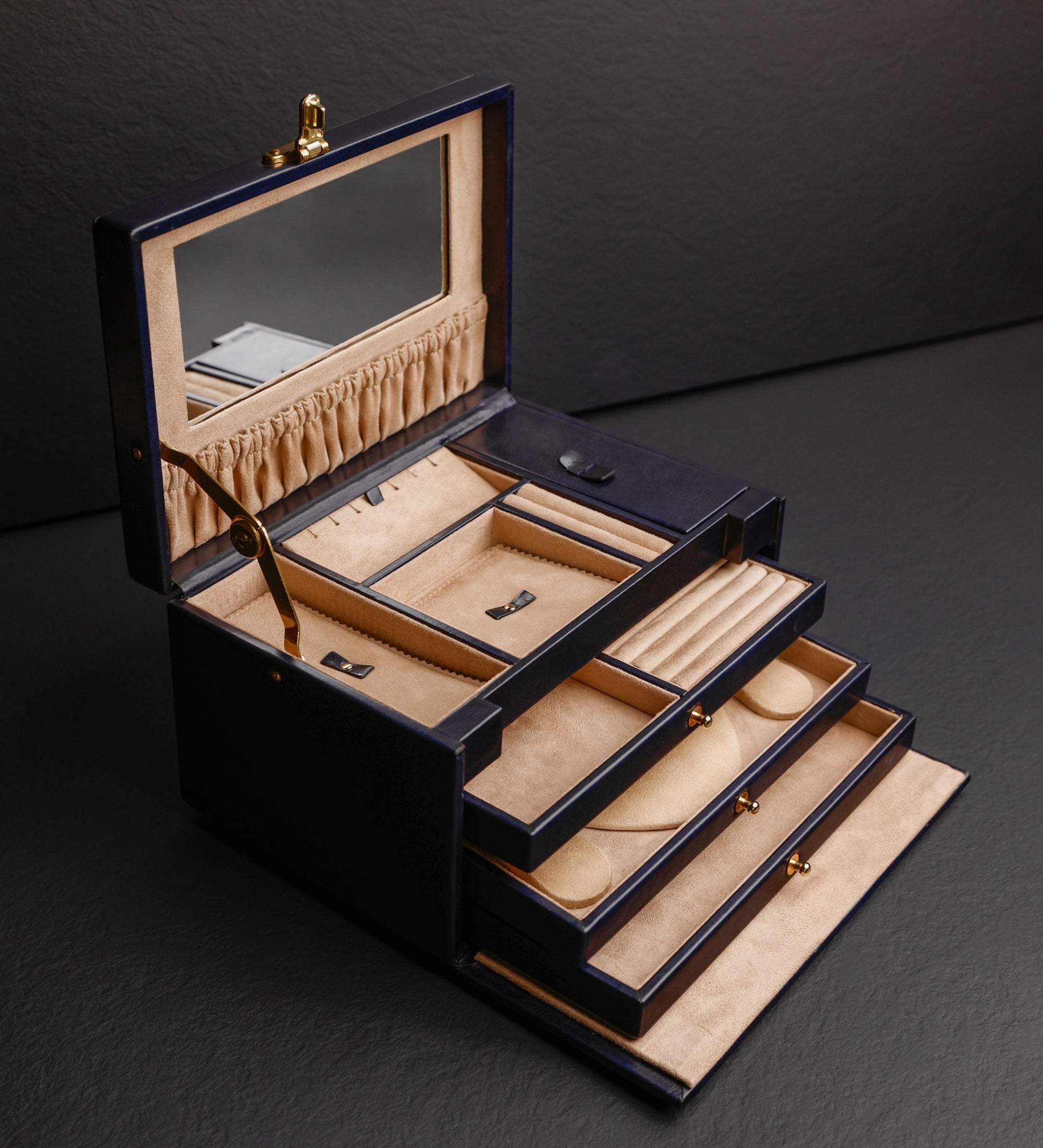 Duża szkatułka na biżuterię ze skóry dla kobiet - The Portrait of a Lady