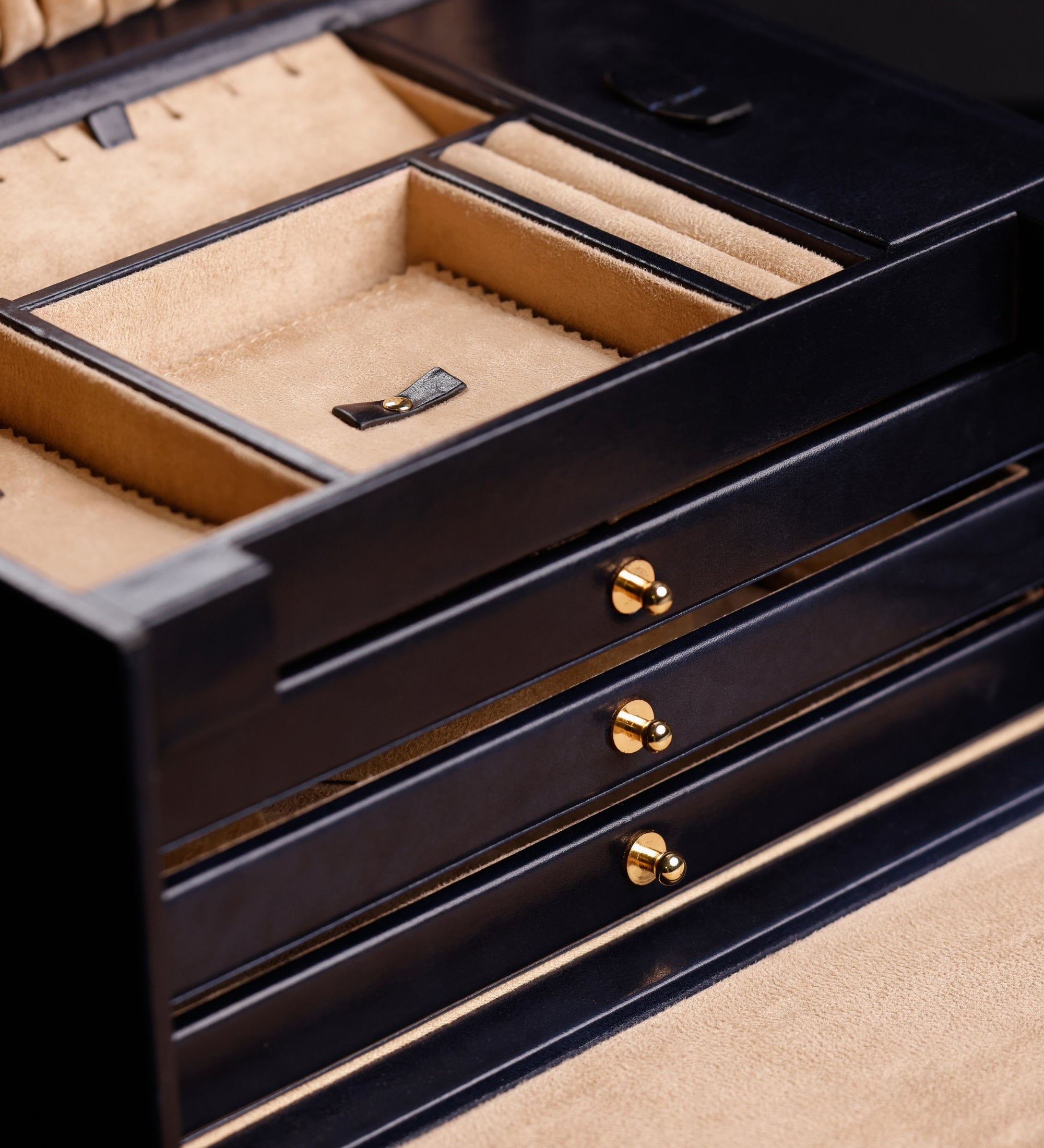 Duża szkatułka na biżuterię ze skóry dla kobiet - The Portrait of a Lady