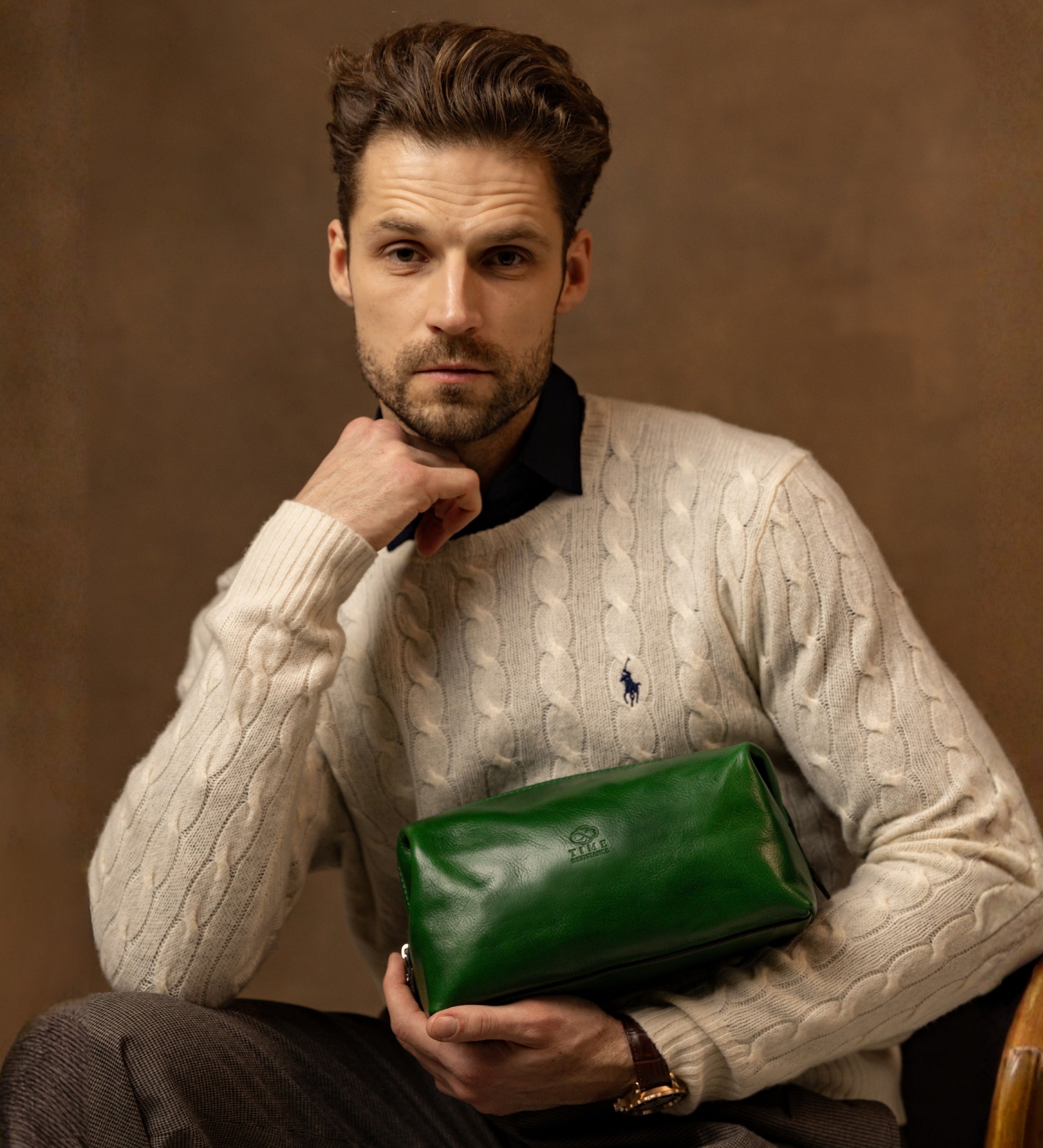 Skórzana kosmetyczka - Four Past Midnight