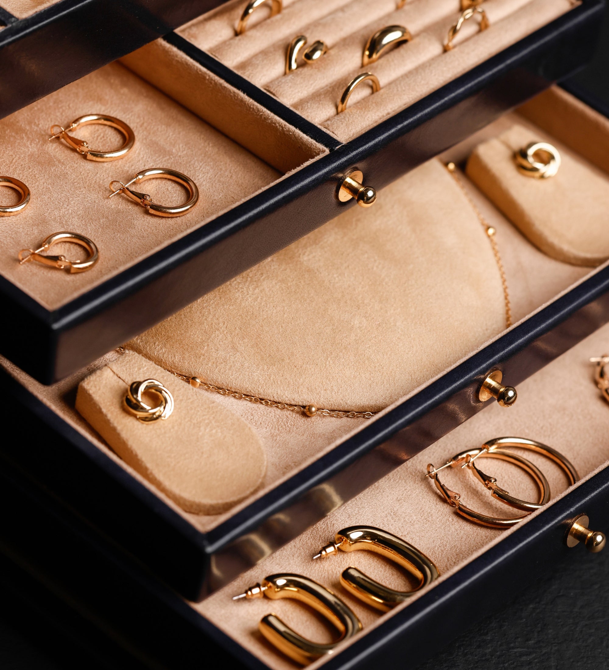 Duża szkatułka na biżuterię ze skóry dla kobiet - The Portrait of a Lady