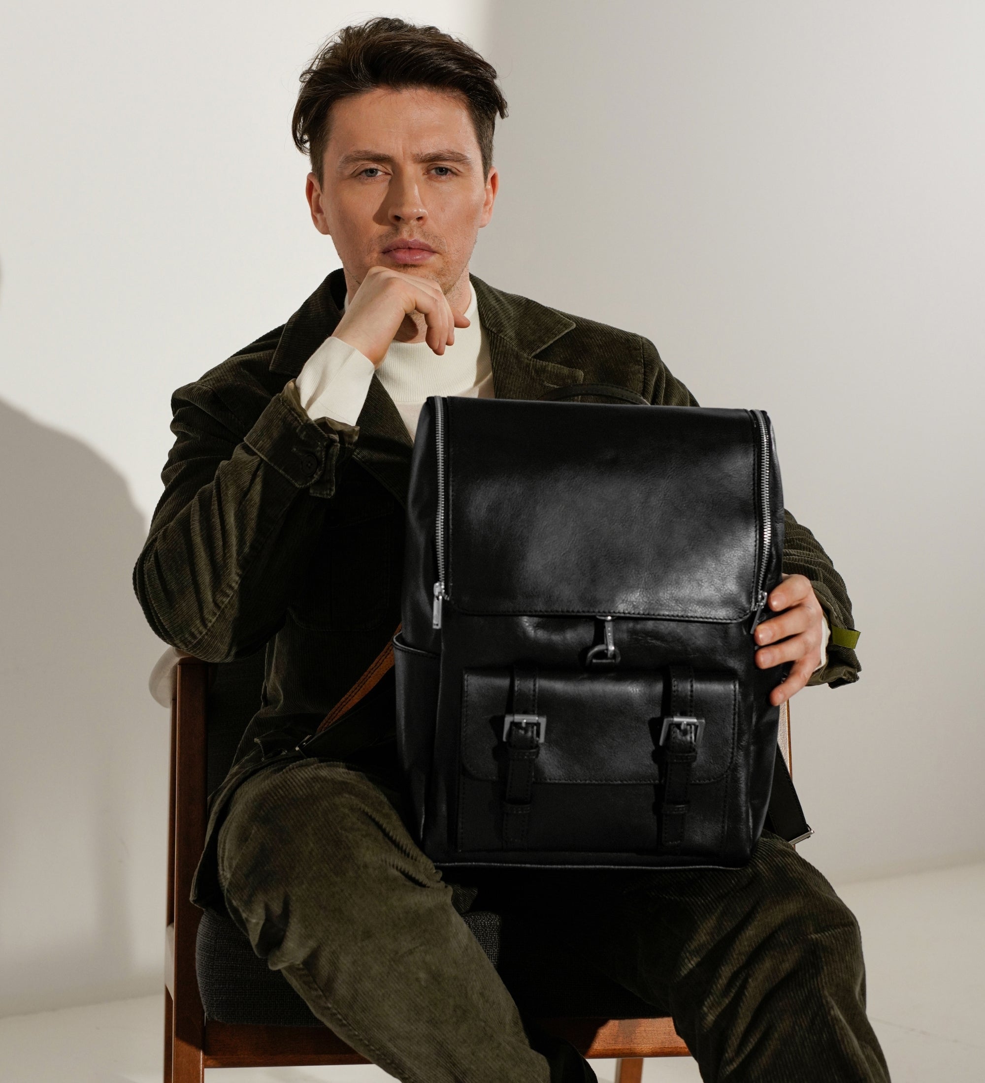 Duży plecak skórzany - The Odyssey