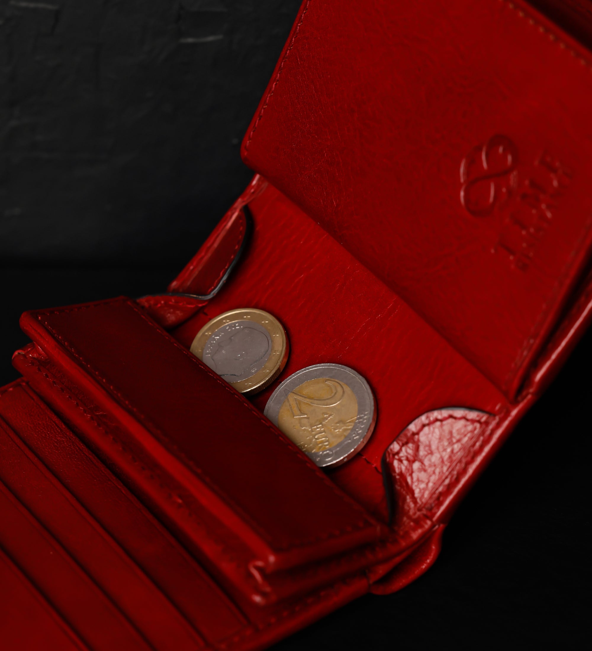 Skórzany portfel składany - Daniel