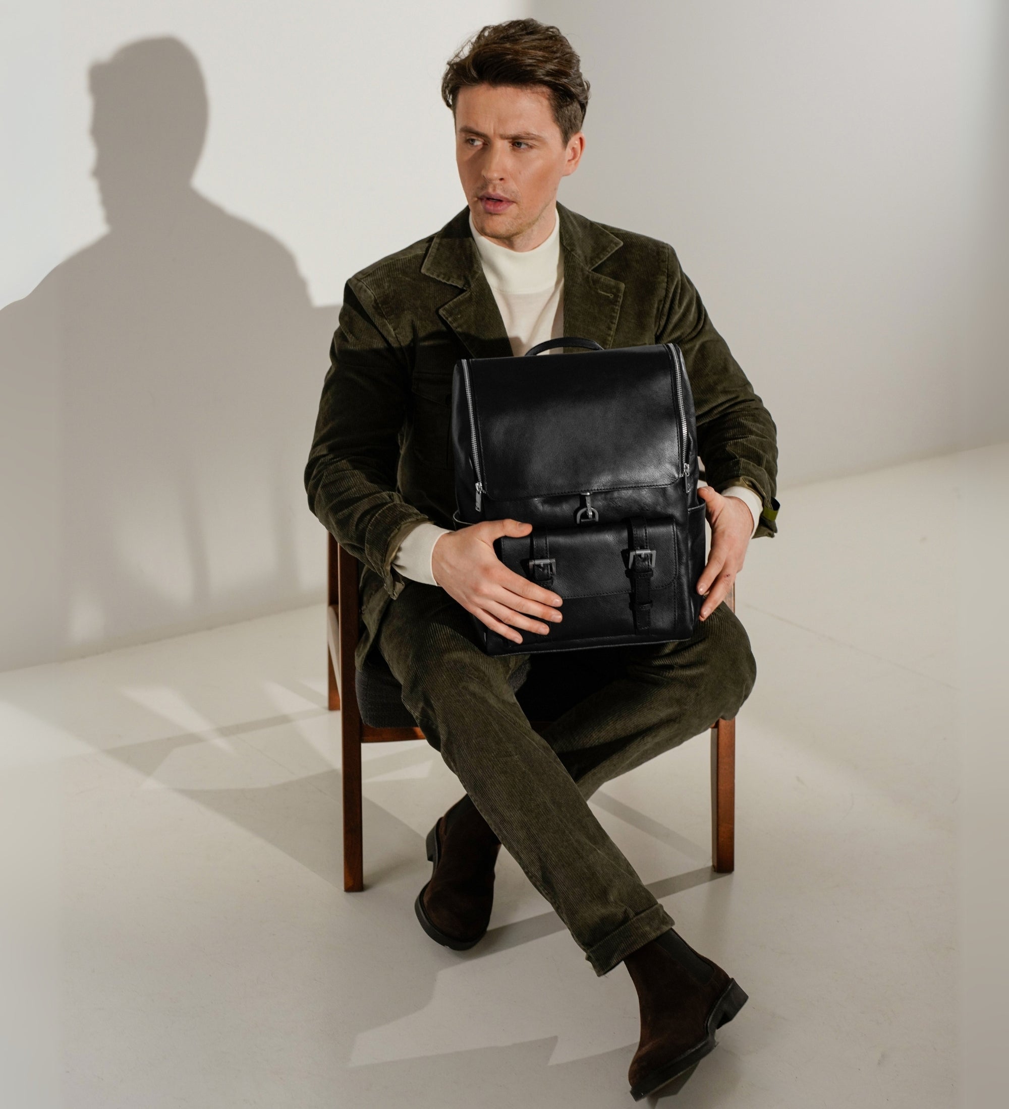 Duży plecak skórzany - The Odyssey