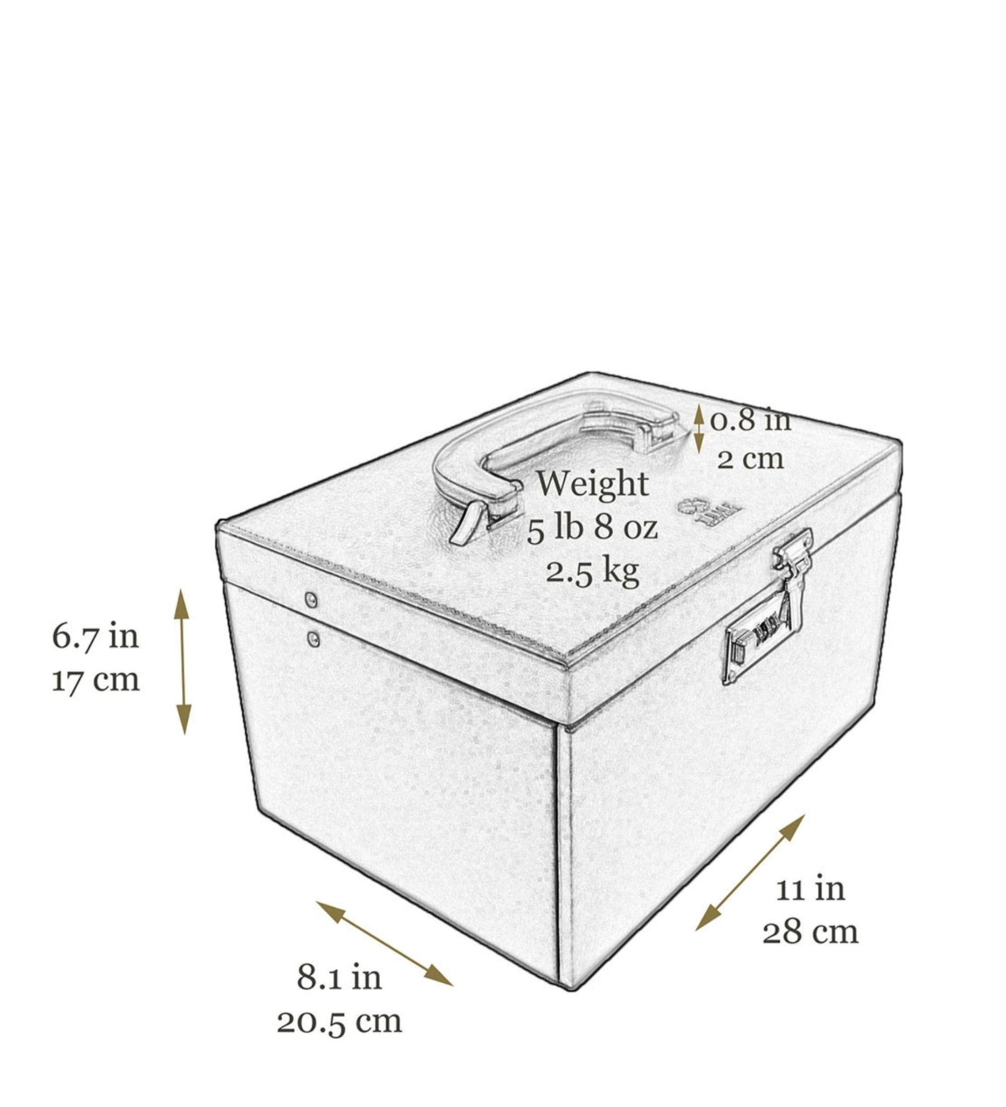 Duża szkatułka na biżuterię ze skóry dla kobiet - The Portrait of a Lady