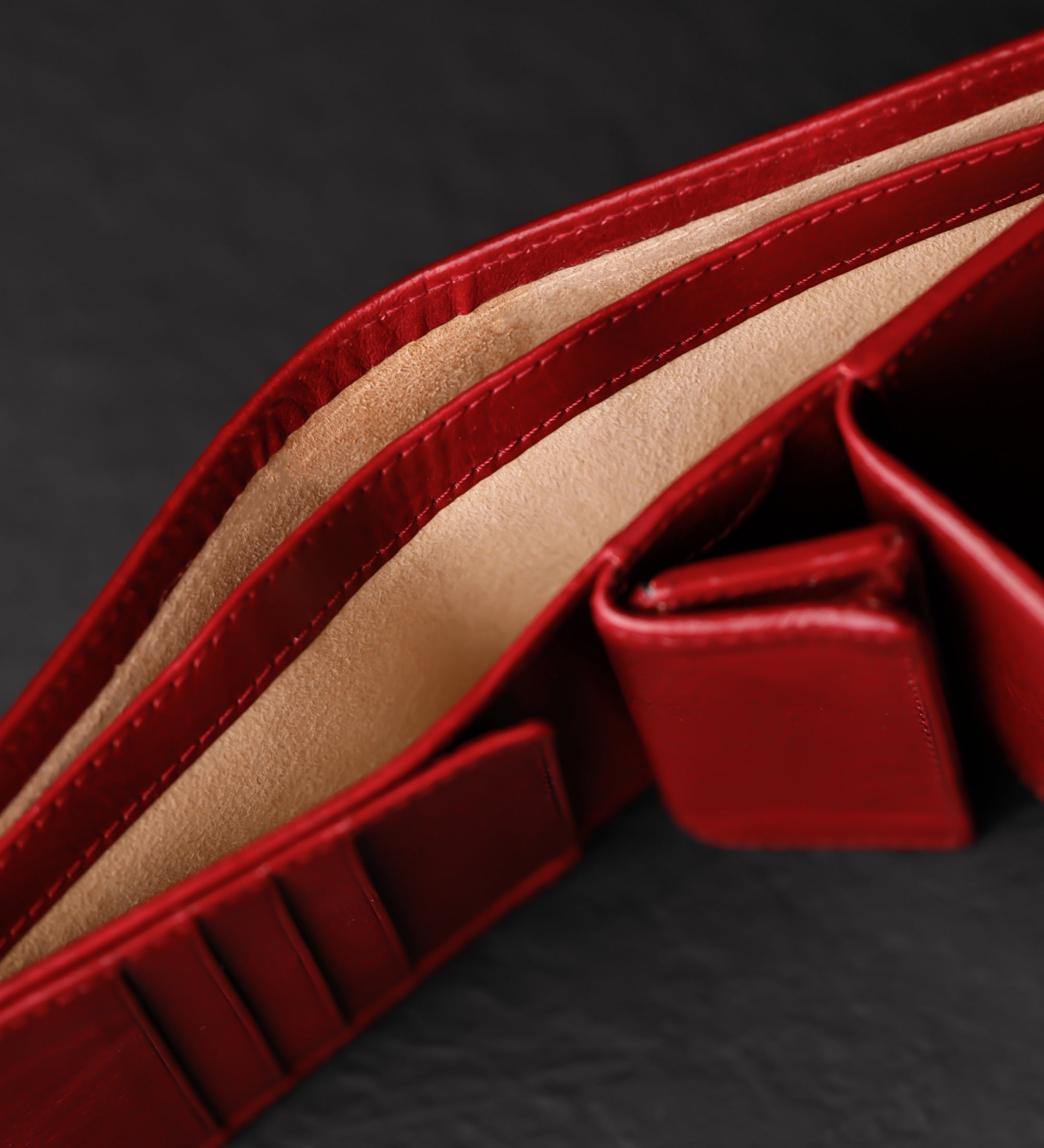 Skórzany portfel składany - Daniel