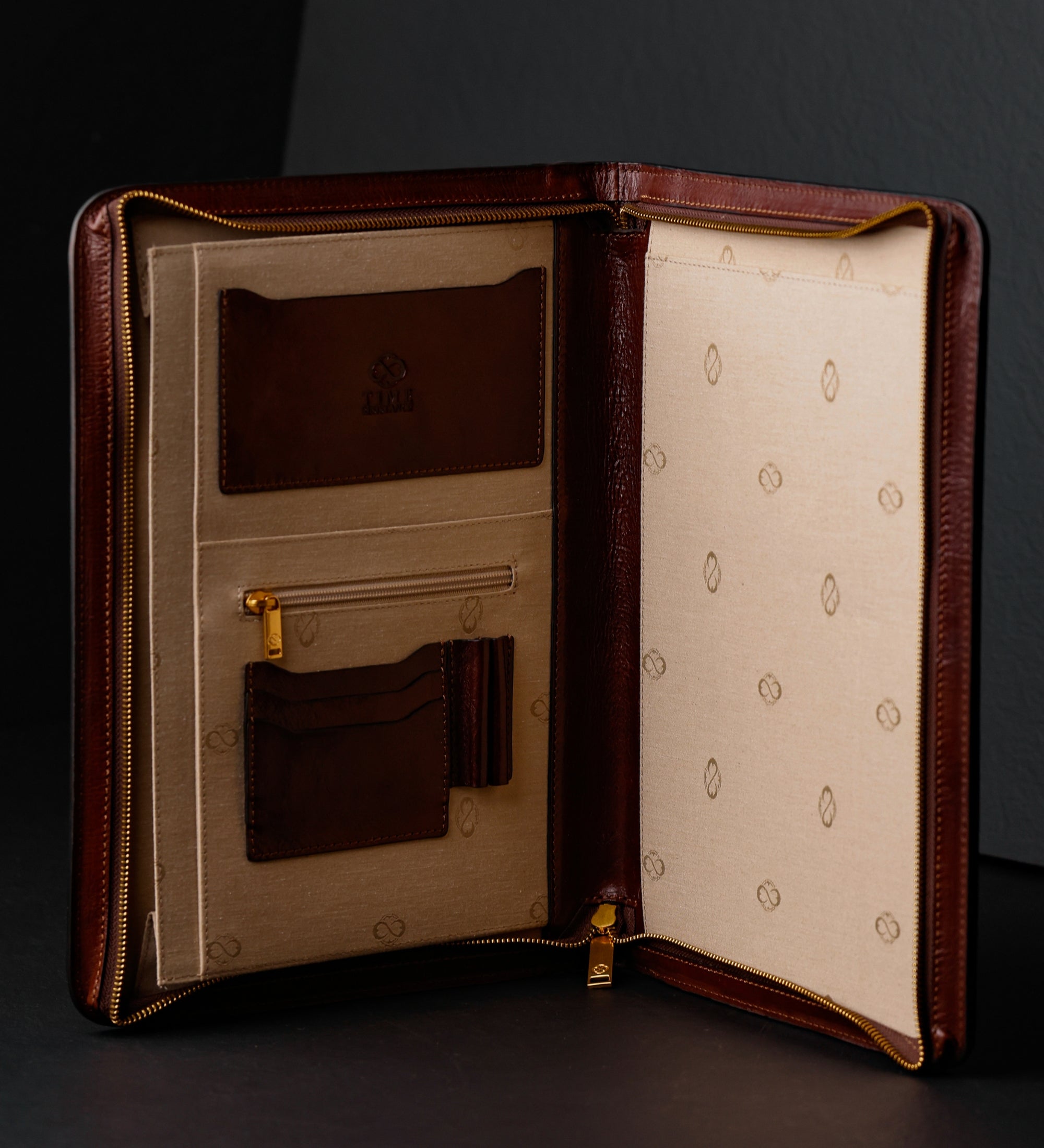 Skórzana teczka na dokumenty A4 dla kobiet - Candide