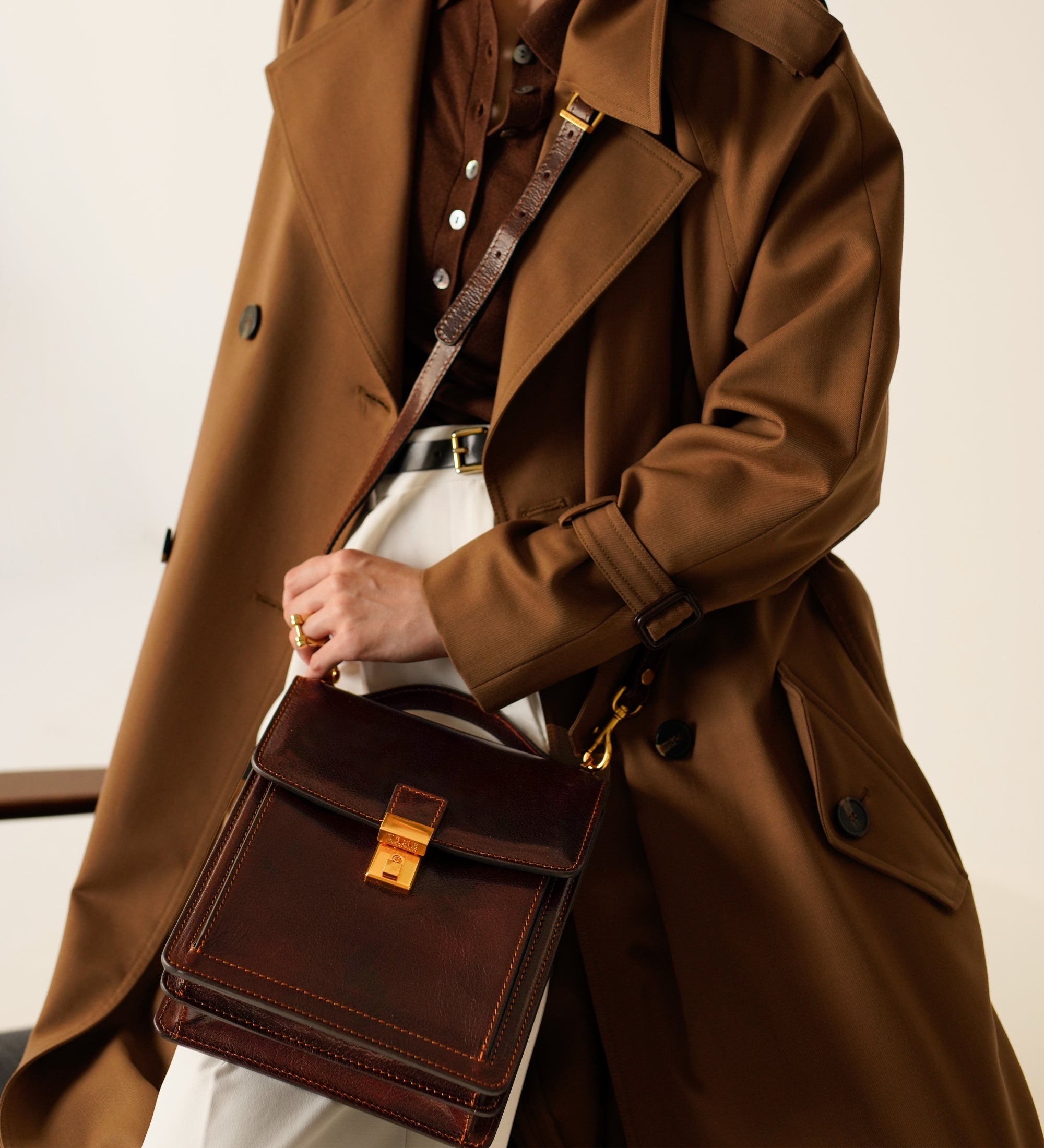 Mała skórzana teczka dla kobiet - Walden