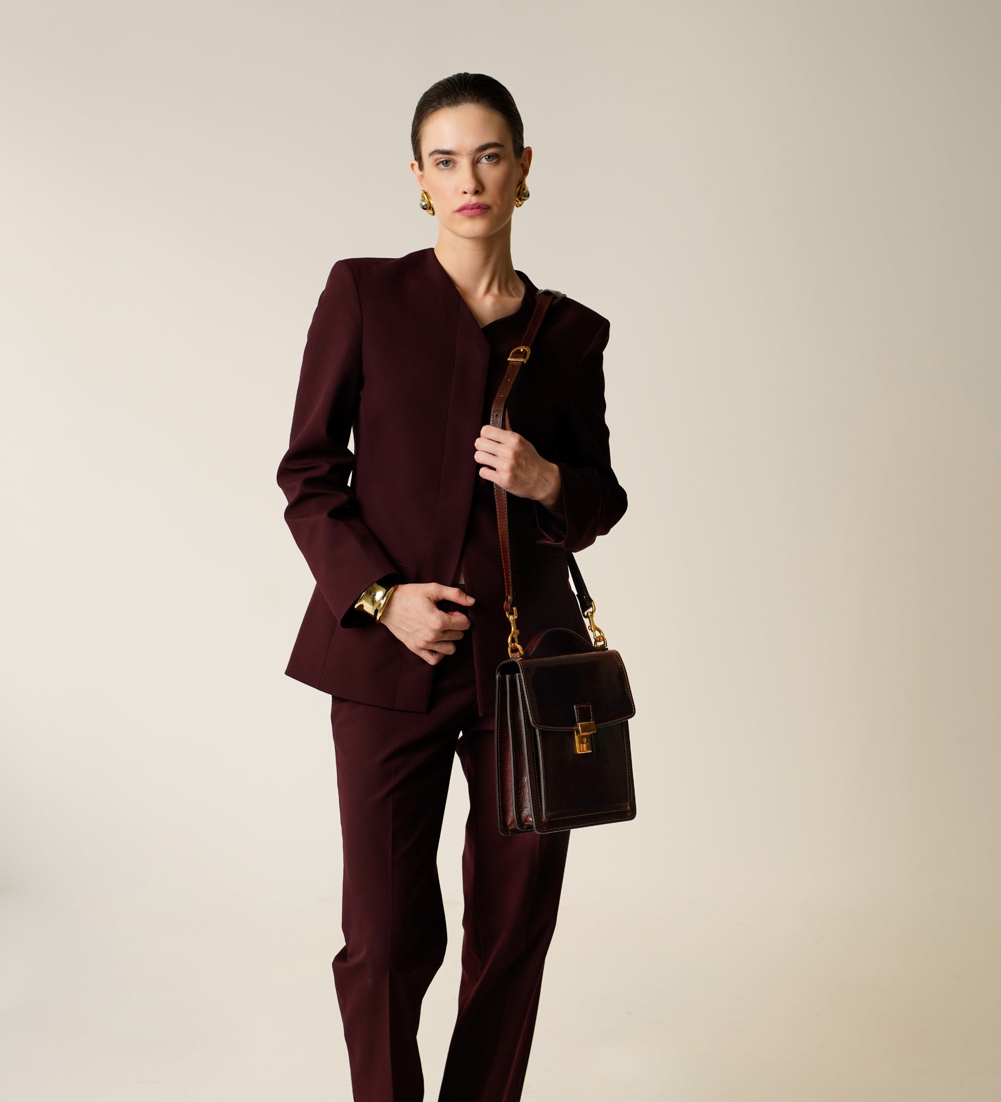 Mała skórzana teczka dla kobiet - Walden