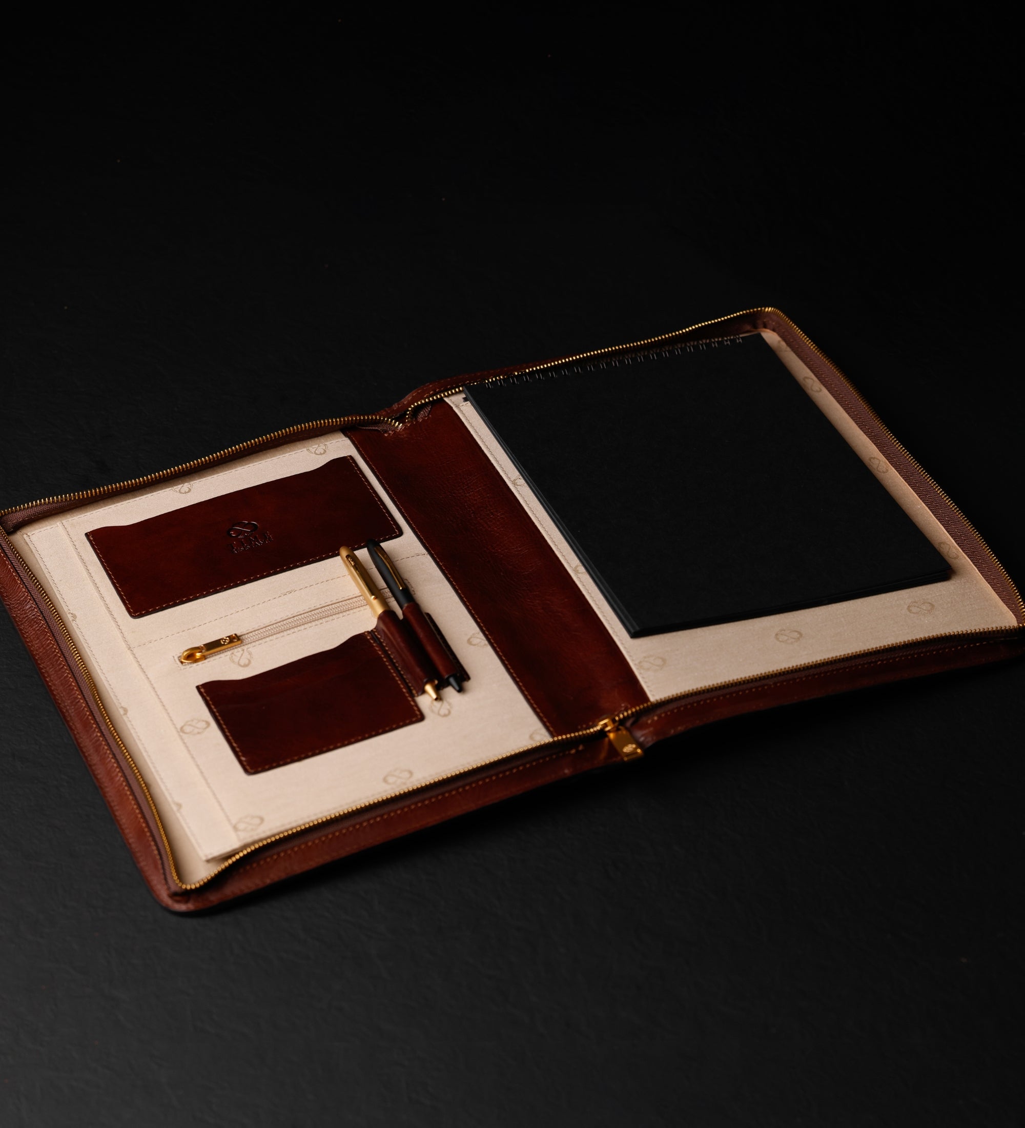 Skórzana teczka na dokumenty A4 dla kobiet - Candide