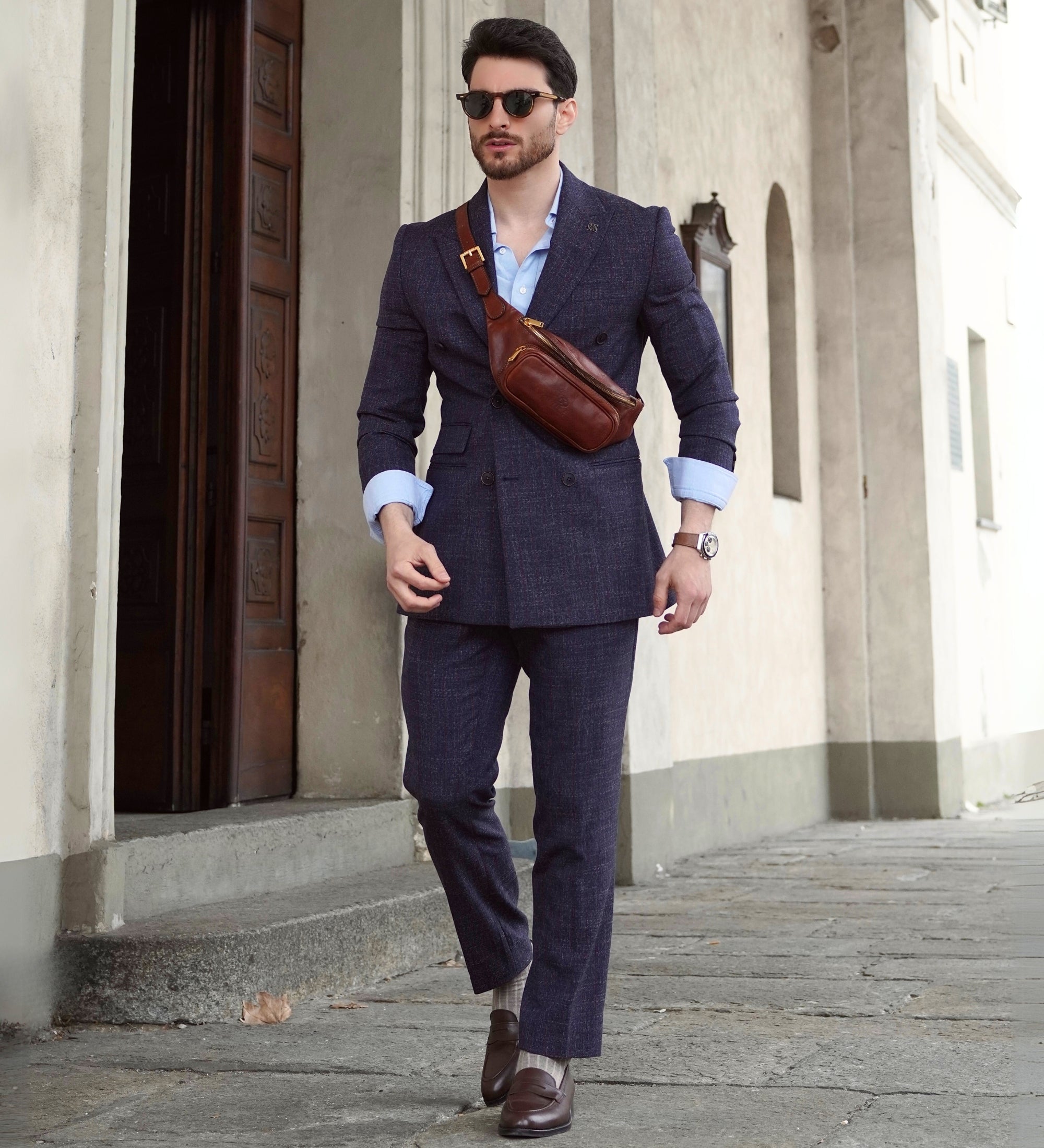 Skórzana torba typu sling nerka - Independent People