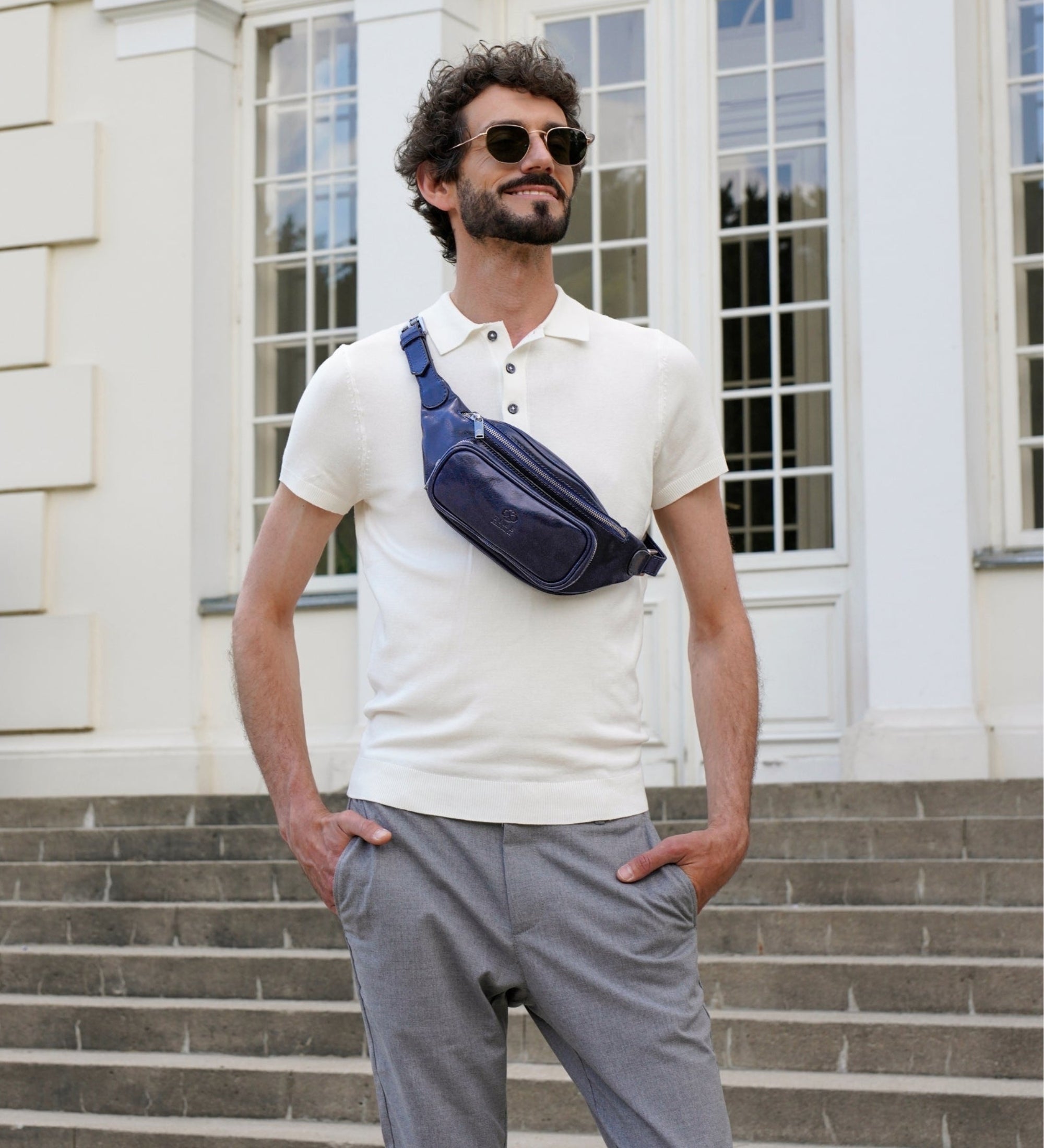 Skórzana torba typu sling nerka - Independent People