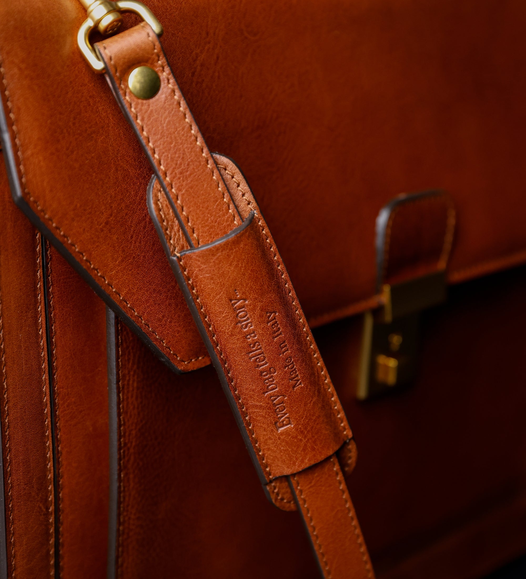 Duża skórzana teczka - Invisible Man