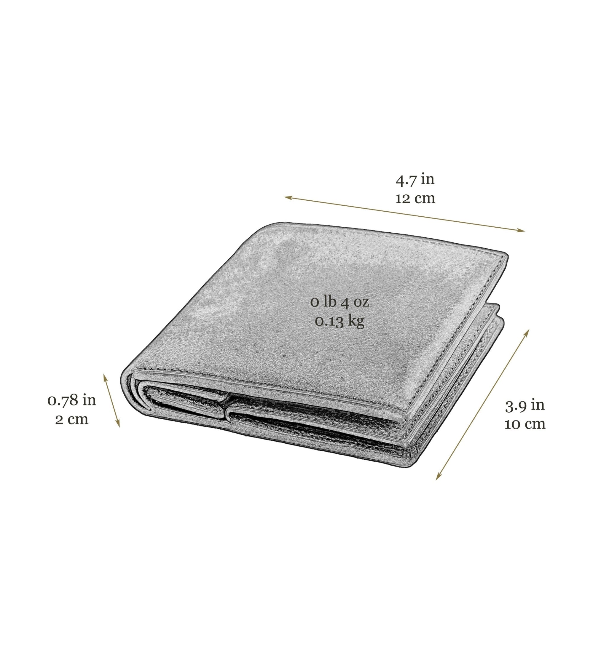 Skórzany portfel składany - Daniel