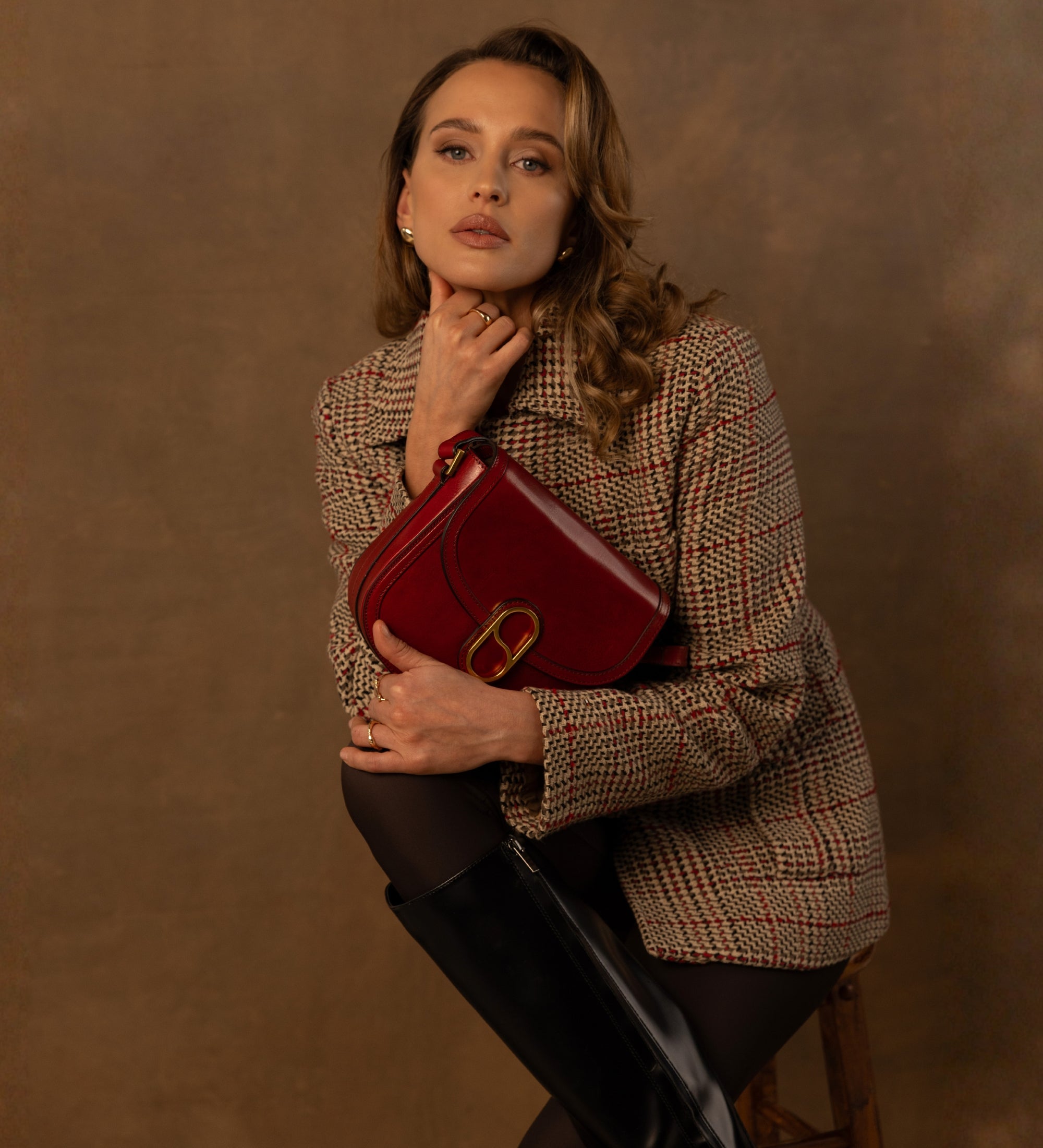 Skórzana torba saddle torba crossbody dla kobiet - Villette