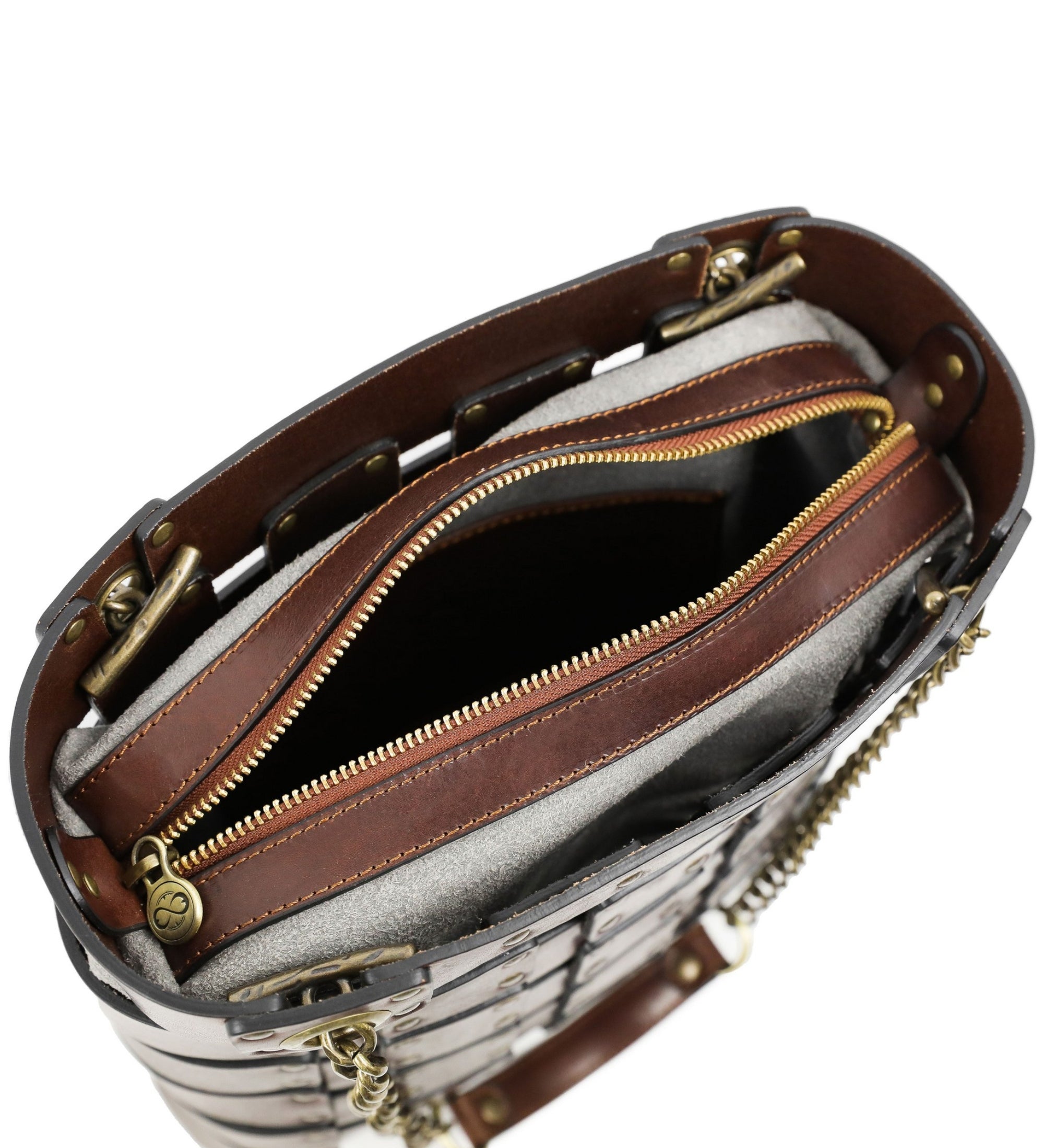 Skórzana damska torba shopper - Joanna d'Arc