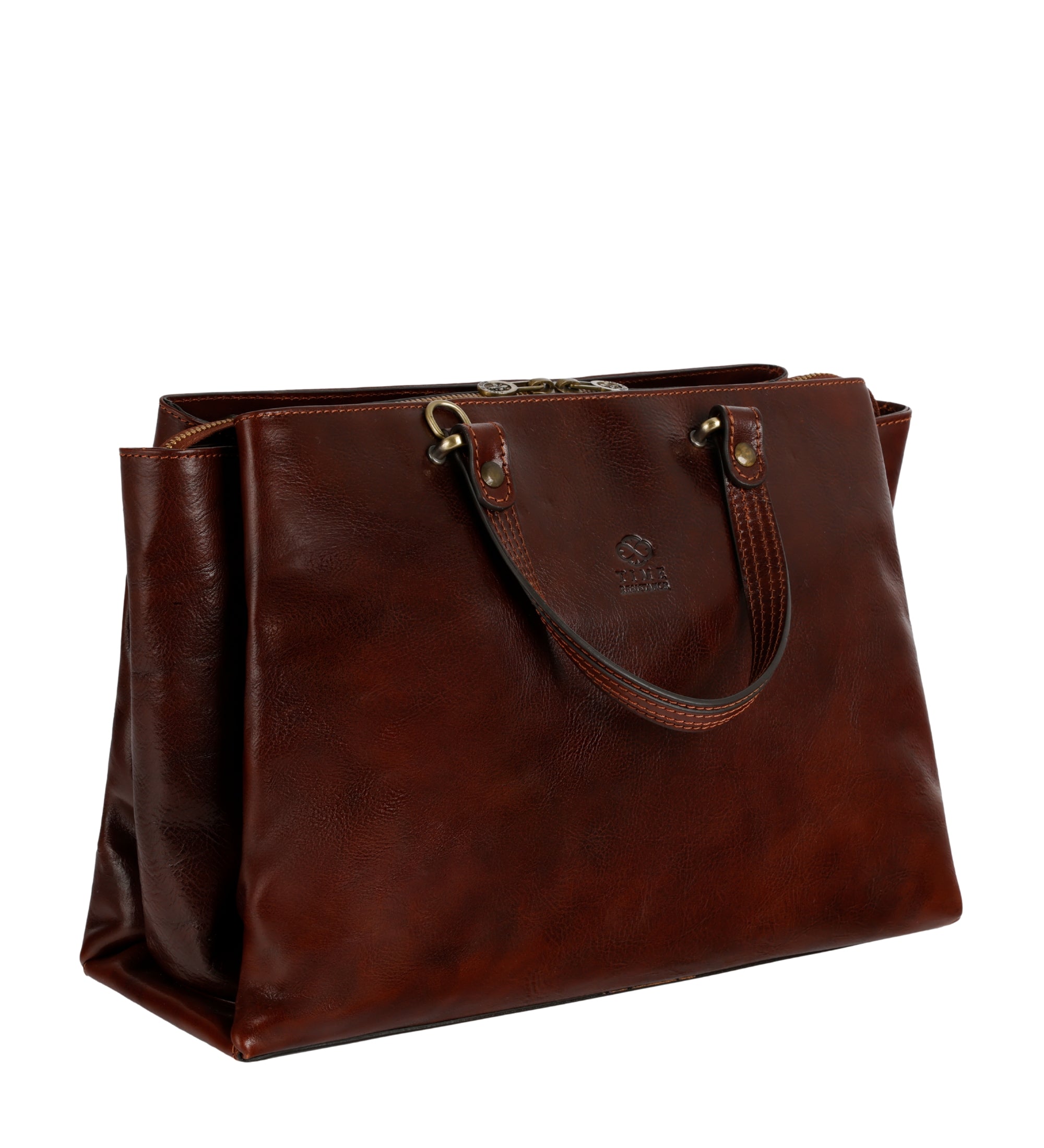 Skórzana torba shopper, torba na ramię dla kobiet - The Scarlet Letter