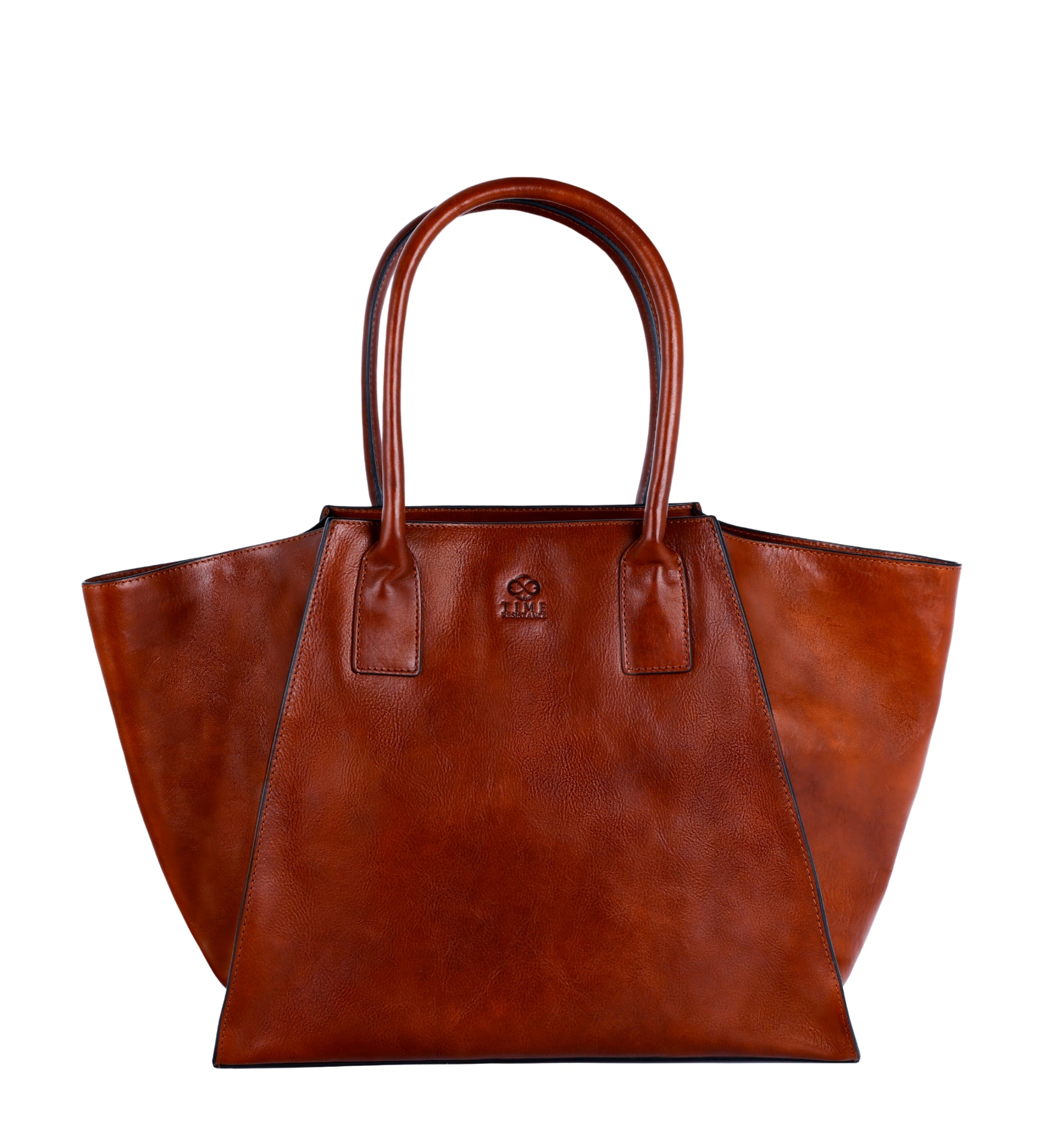 Skórzana torebka shopper dla kobiet - The Woman In White