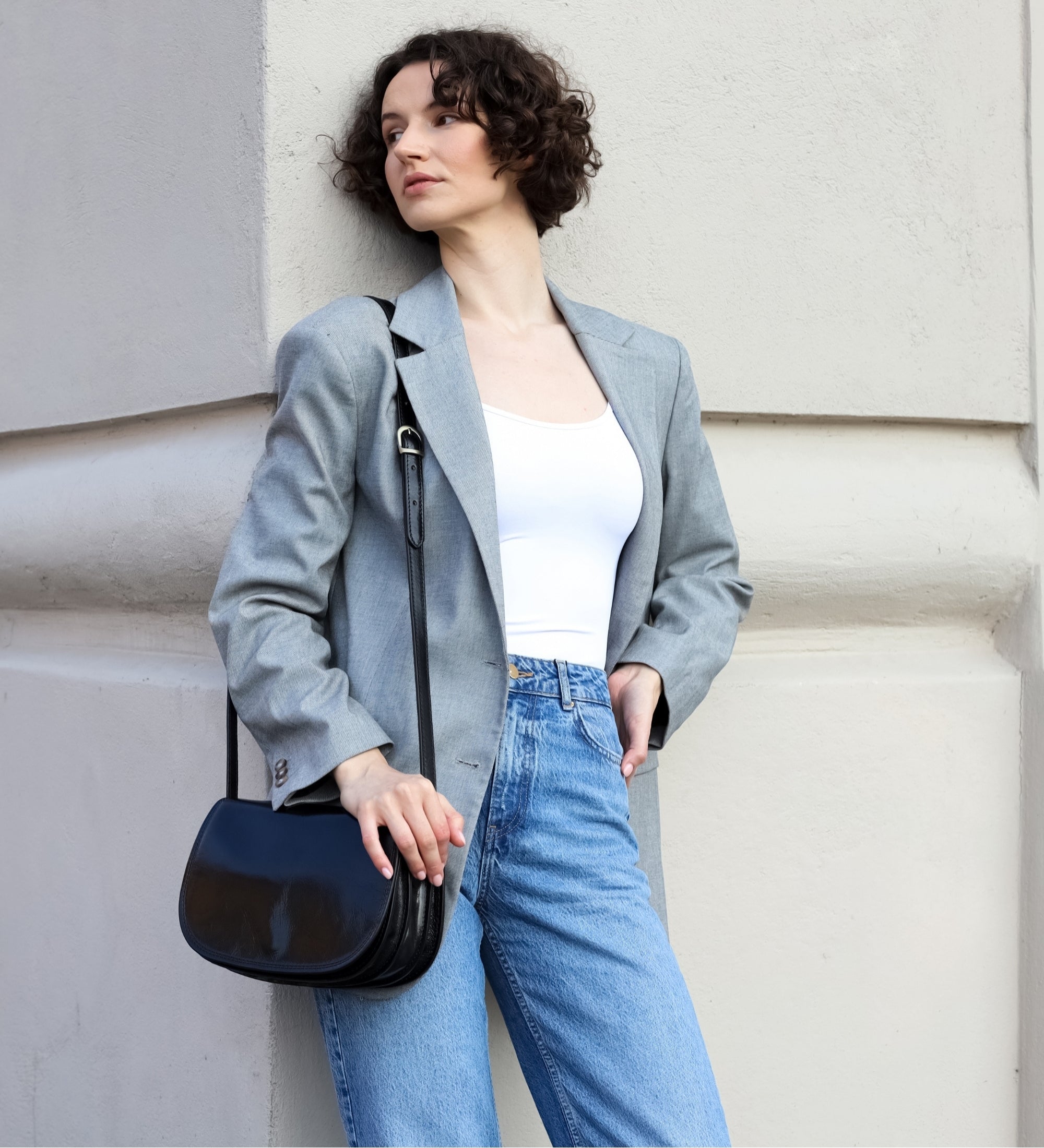 Skórzana torba saddle torba crossbody dla kobiet - Moonfleet