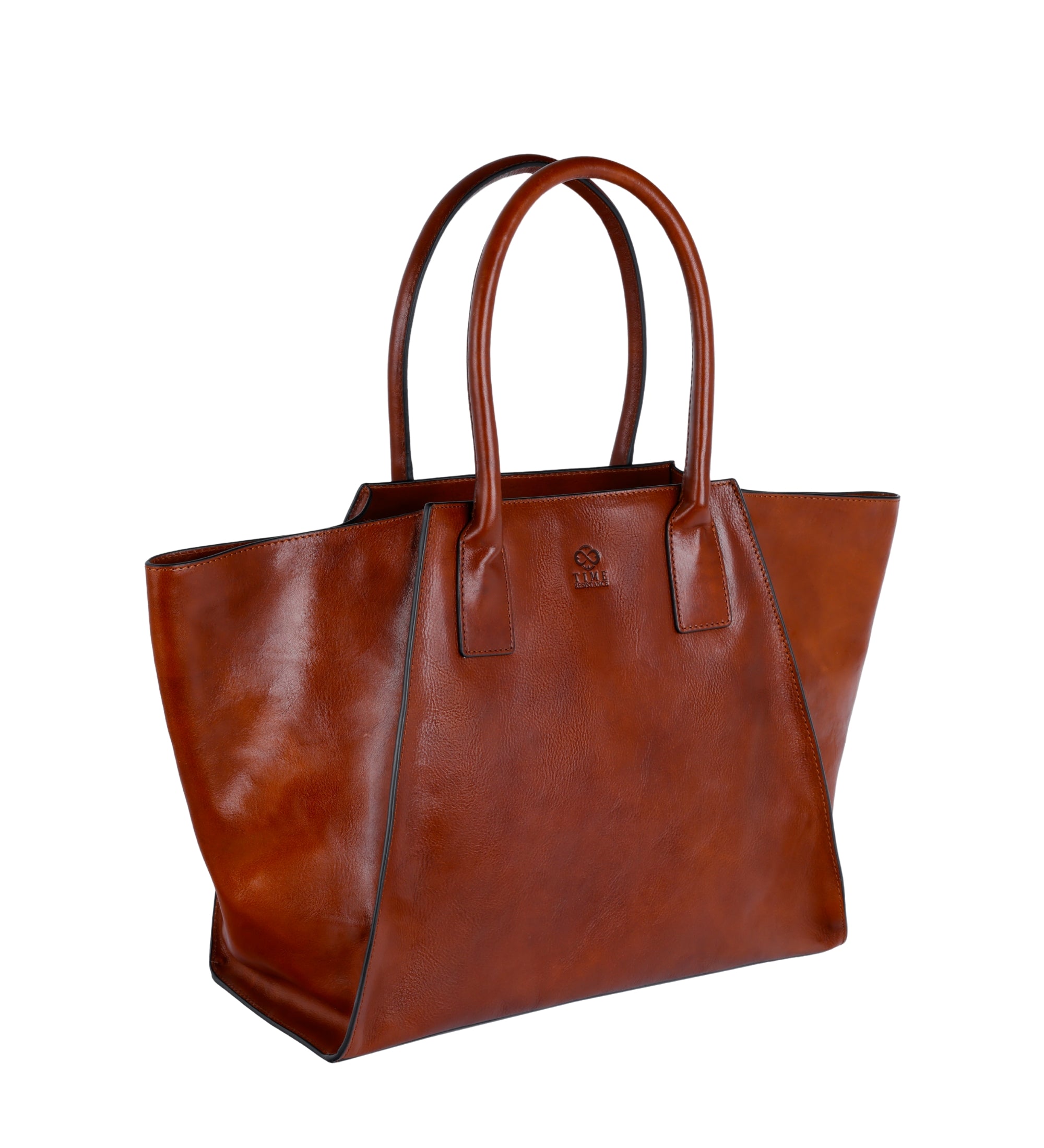 Skórzana torebka shopper dla kobiet - The Woman In White