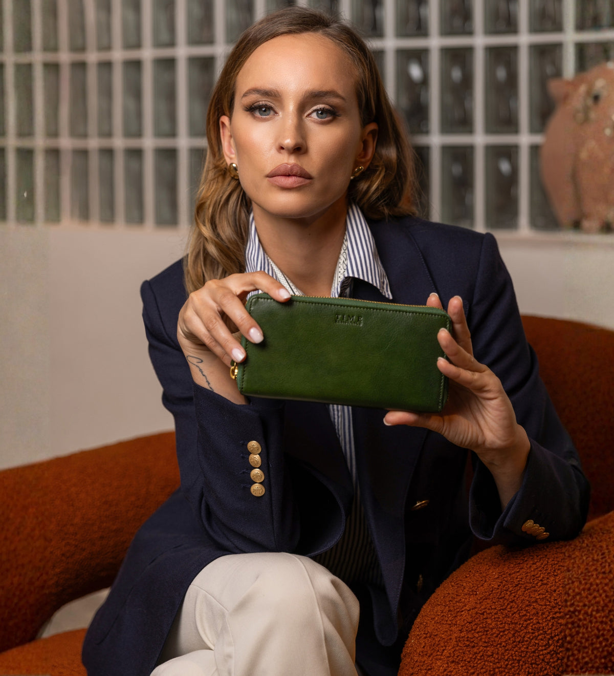Damski Skórzany Portfel Kontynentalny - Excellent Women