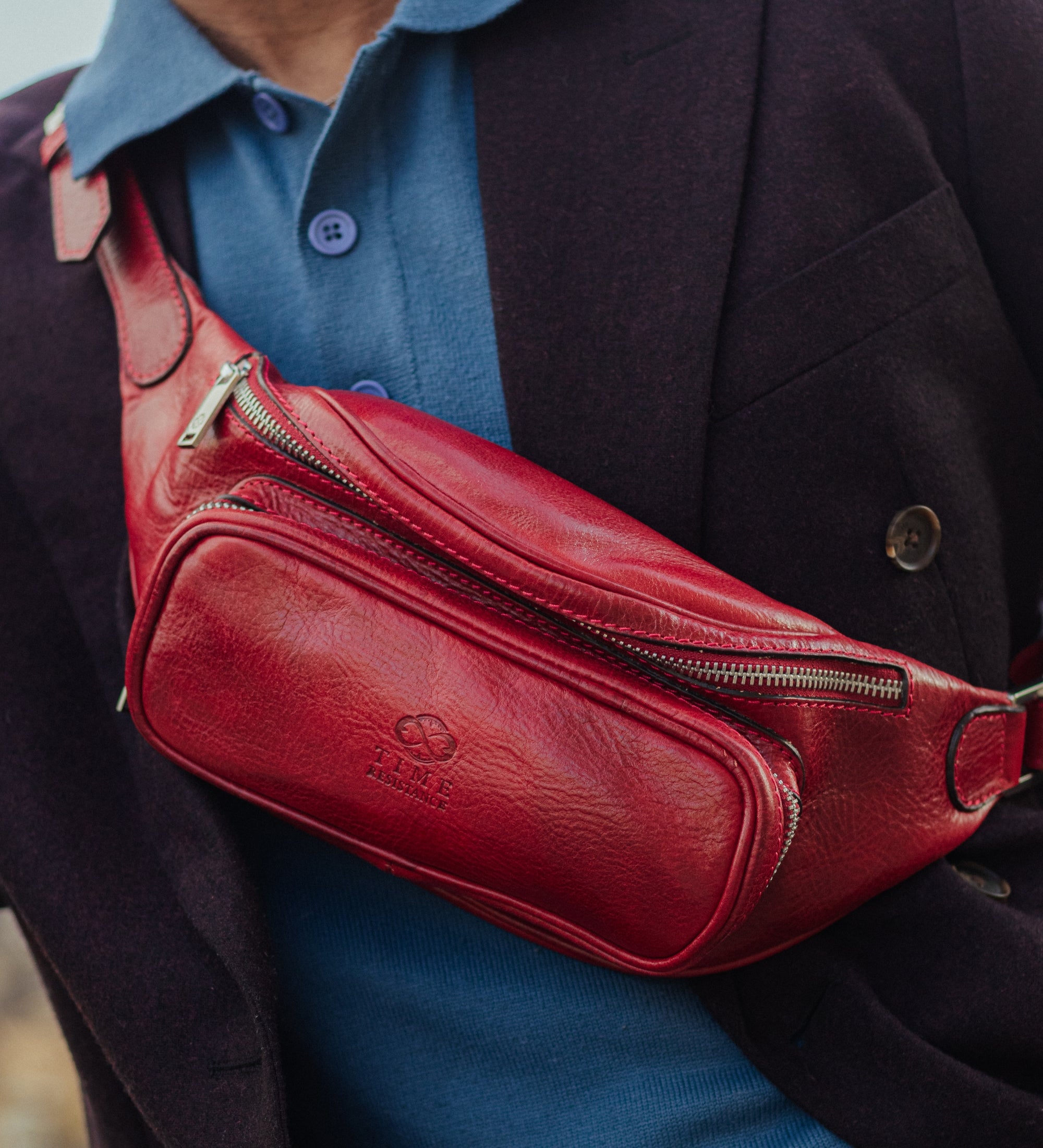 Skórzana torba typu sling nerka - Independent People