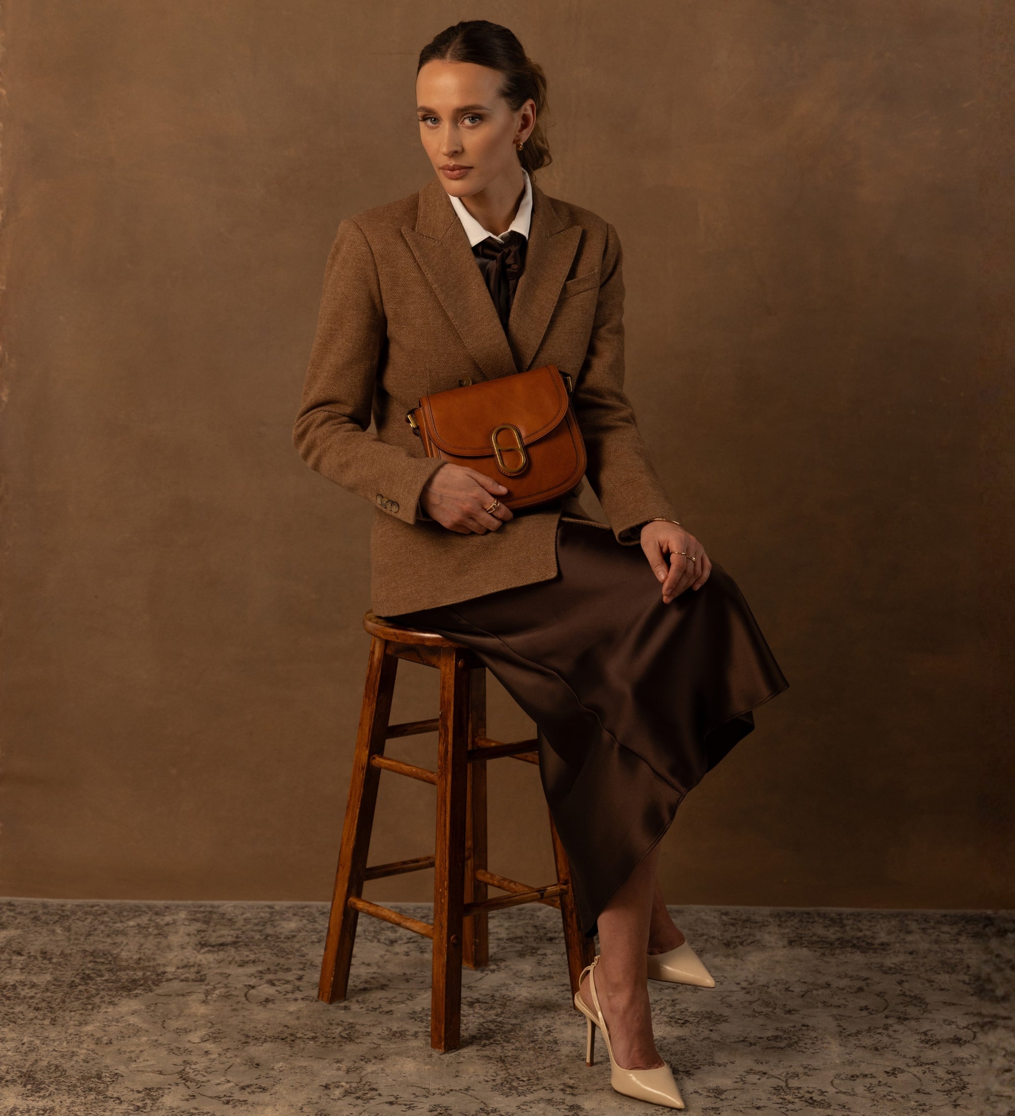 Skórzana torba saddle torba crossbody dla kobiet - Villette