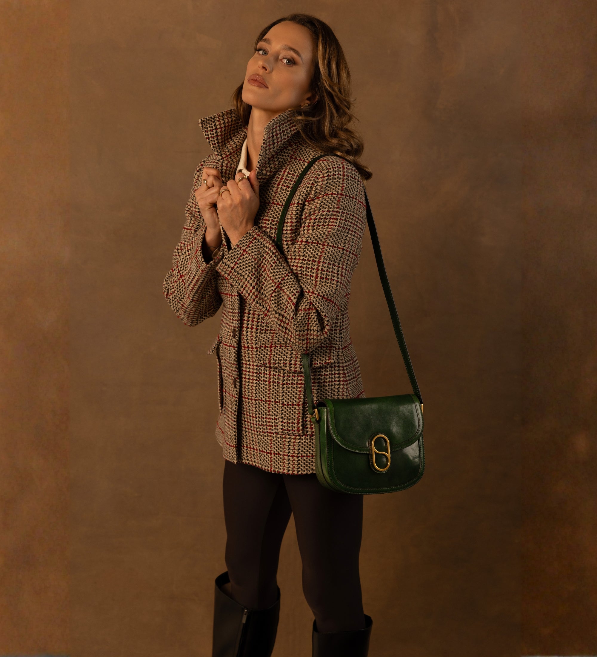 Skórzana torba saddle torba crossbody dla kobiet - Villette