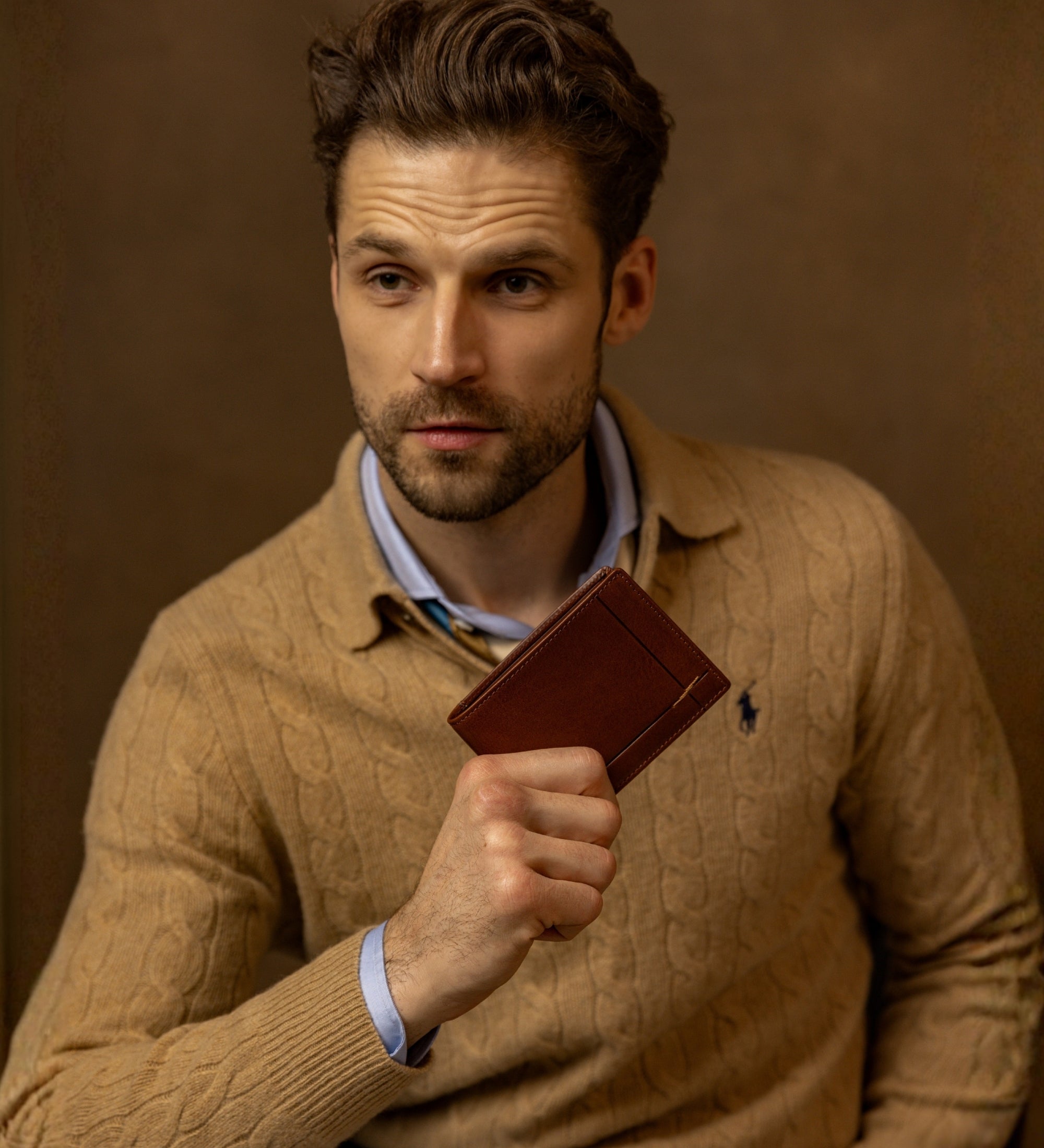 Skórzany portfel składany - The Getaway