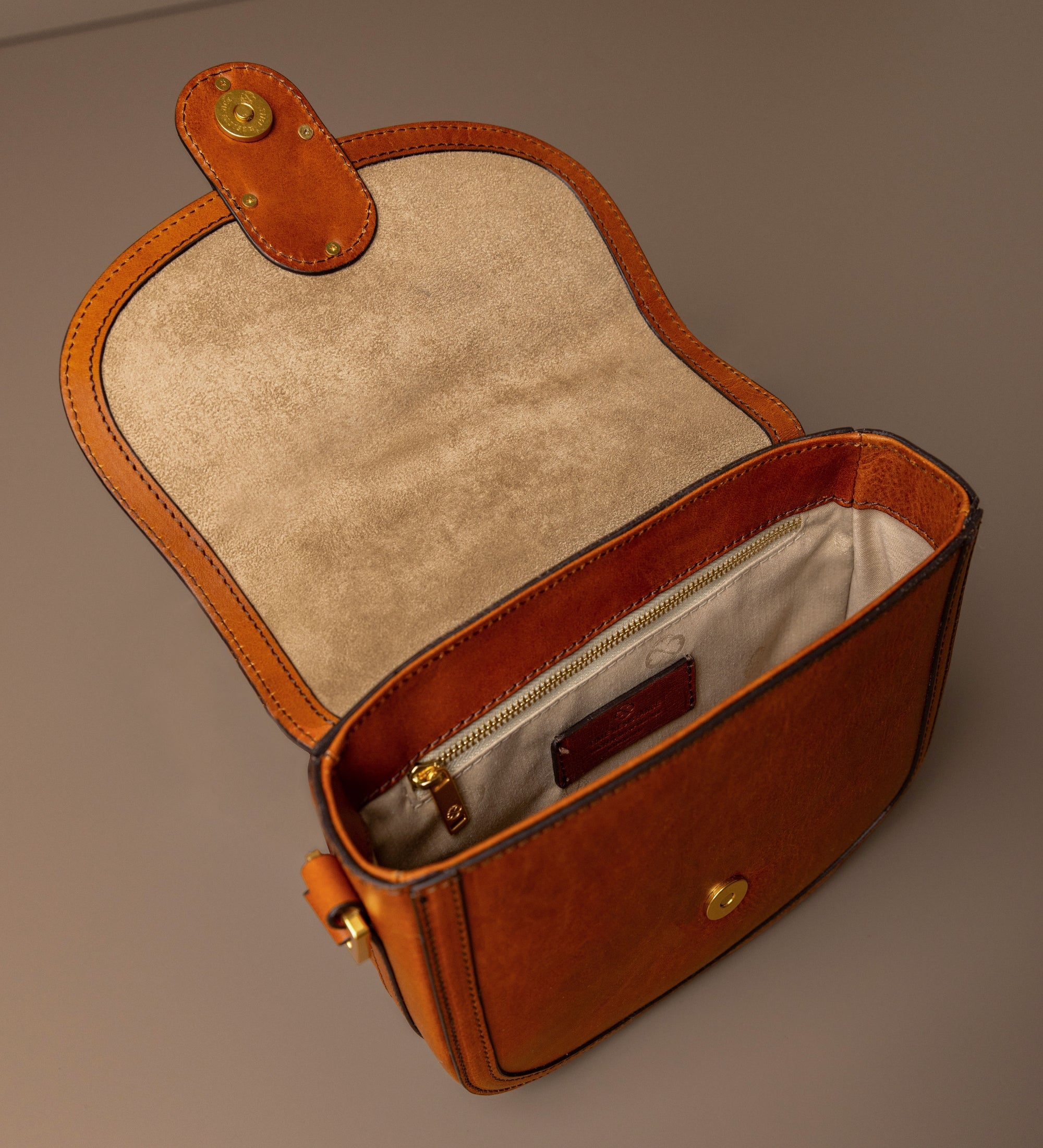 Skórzana torba saddle torba crossbody dla kobiet - Villette