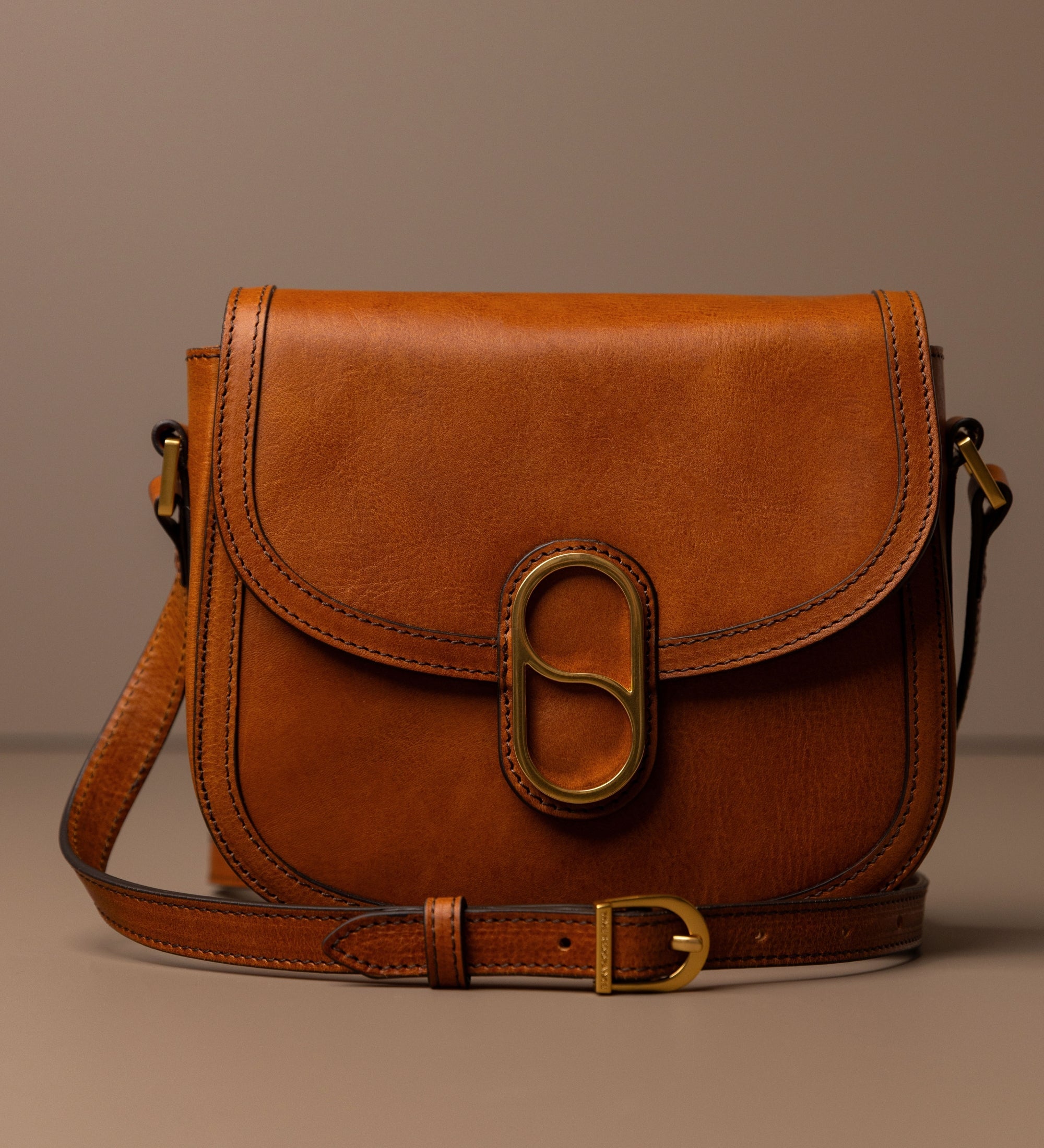 Skórzana torba saddle torba crossbody dla kobiet - Villette