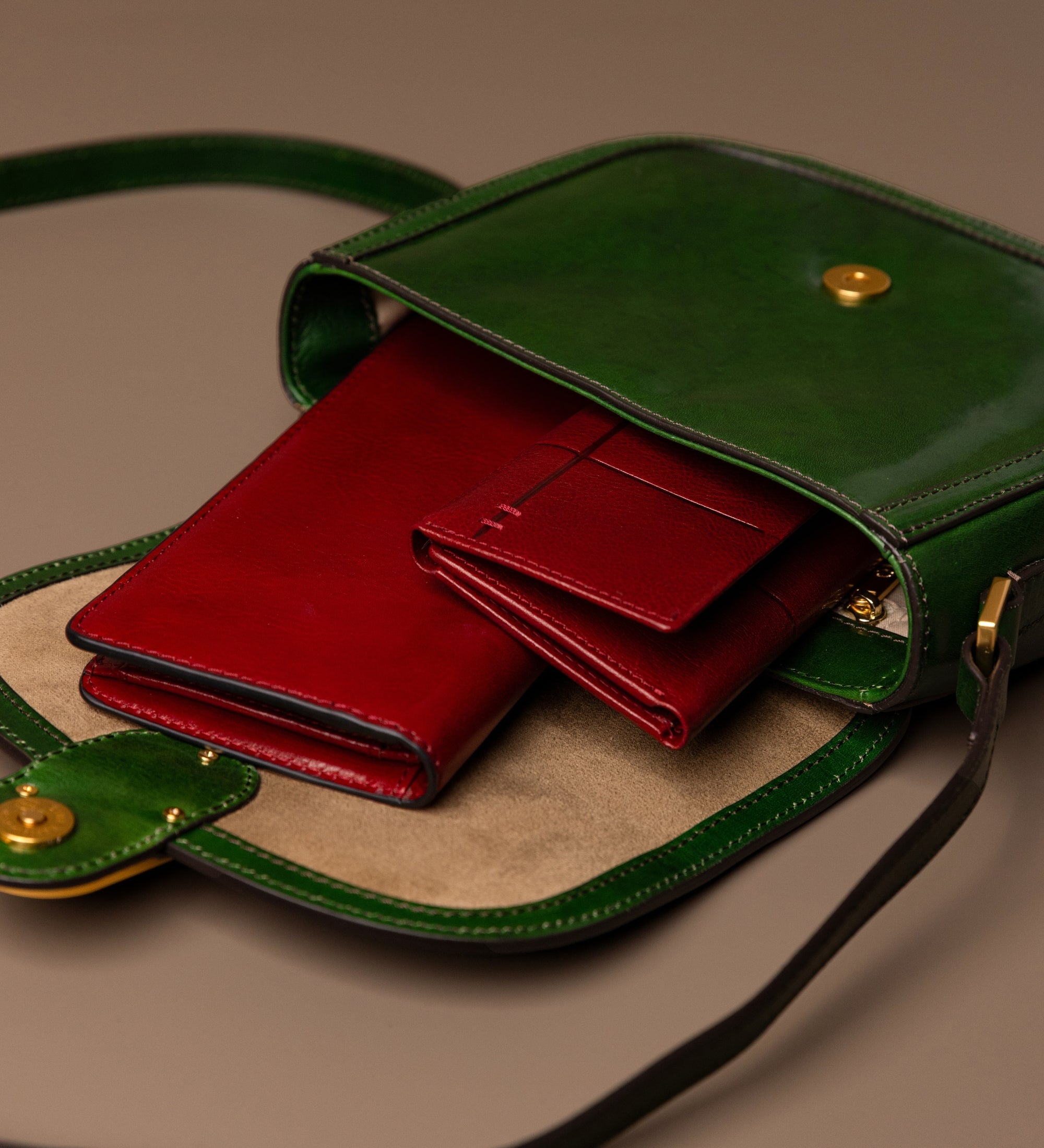 Skórzana torba saddle torba crossbody dla kobiet - Villette