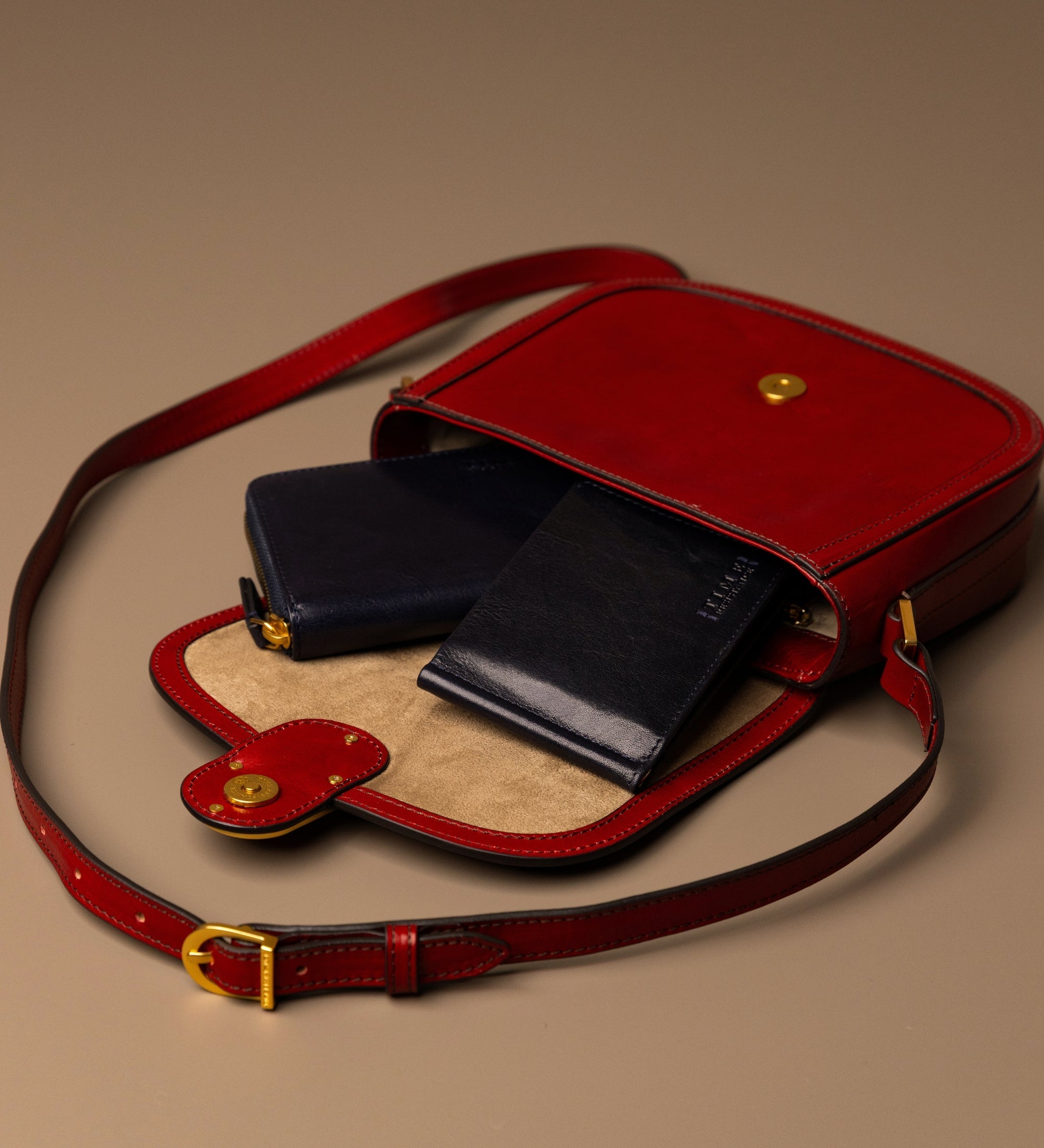 Skórzana torba saddle torba crossbody dla kobiet - Villette