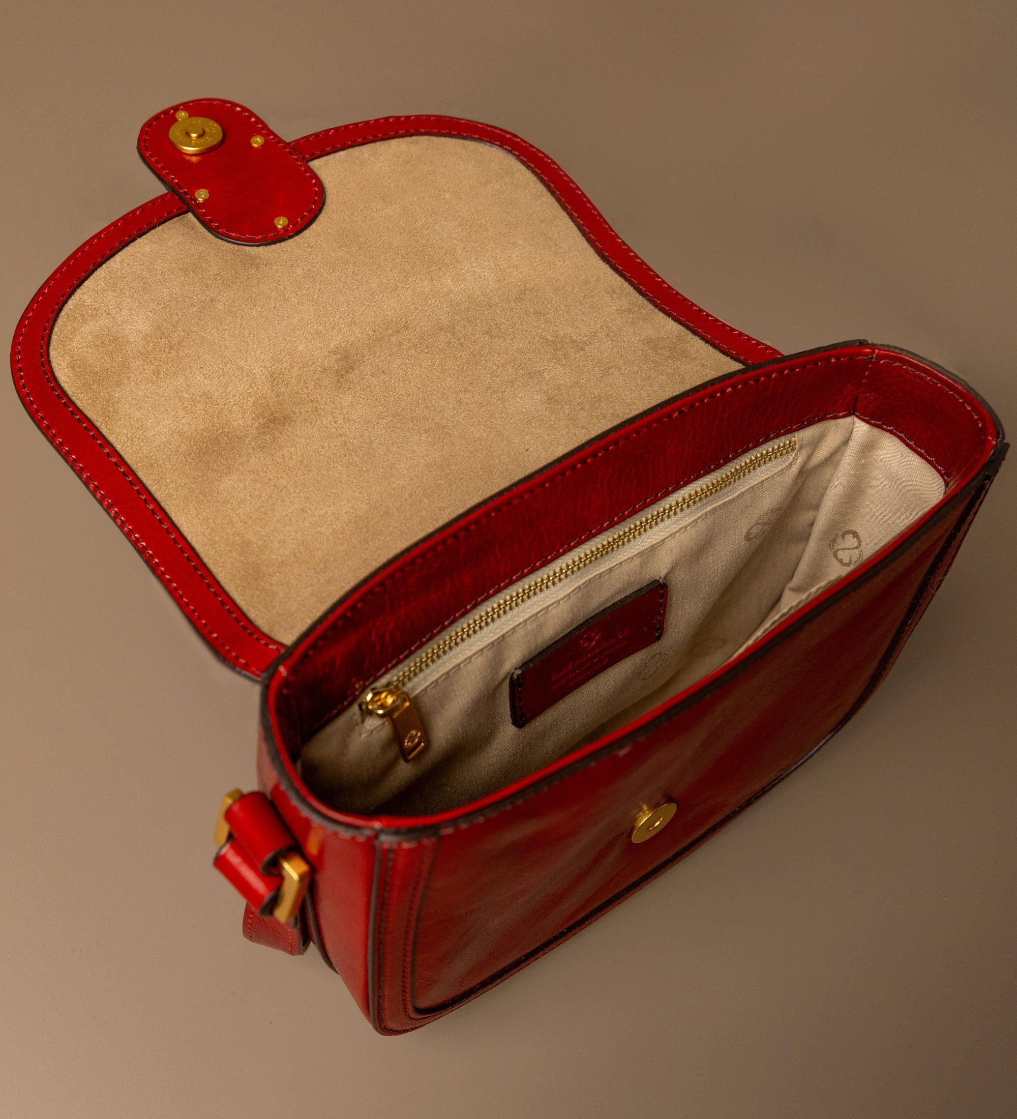 Skórzana torba saddle torba crossbody dla kobiet - Villette