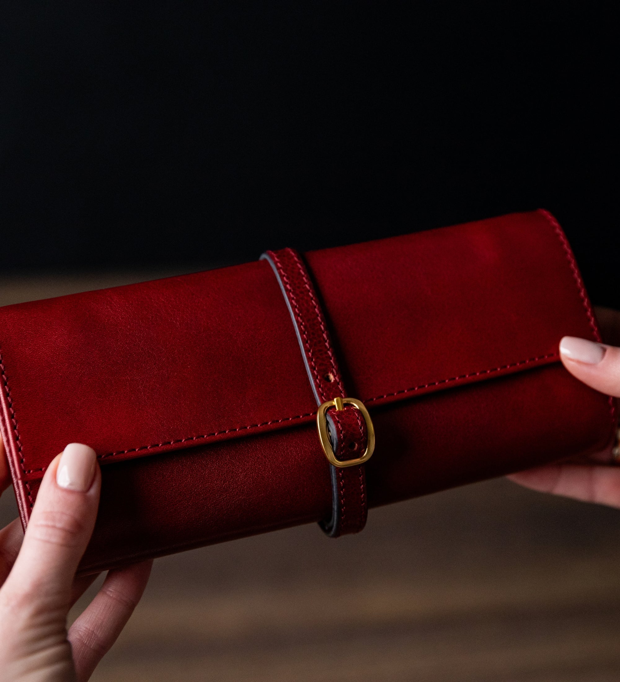 Skórzane, podróżne etui na biżuterię dla kobiet - Madame Bovary