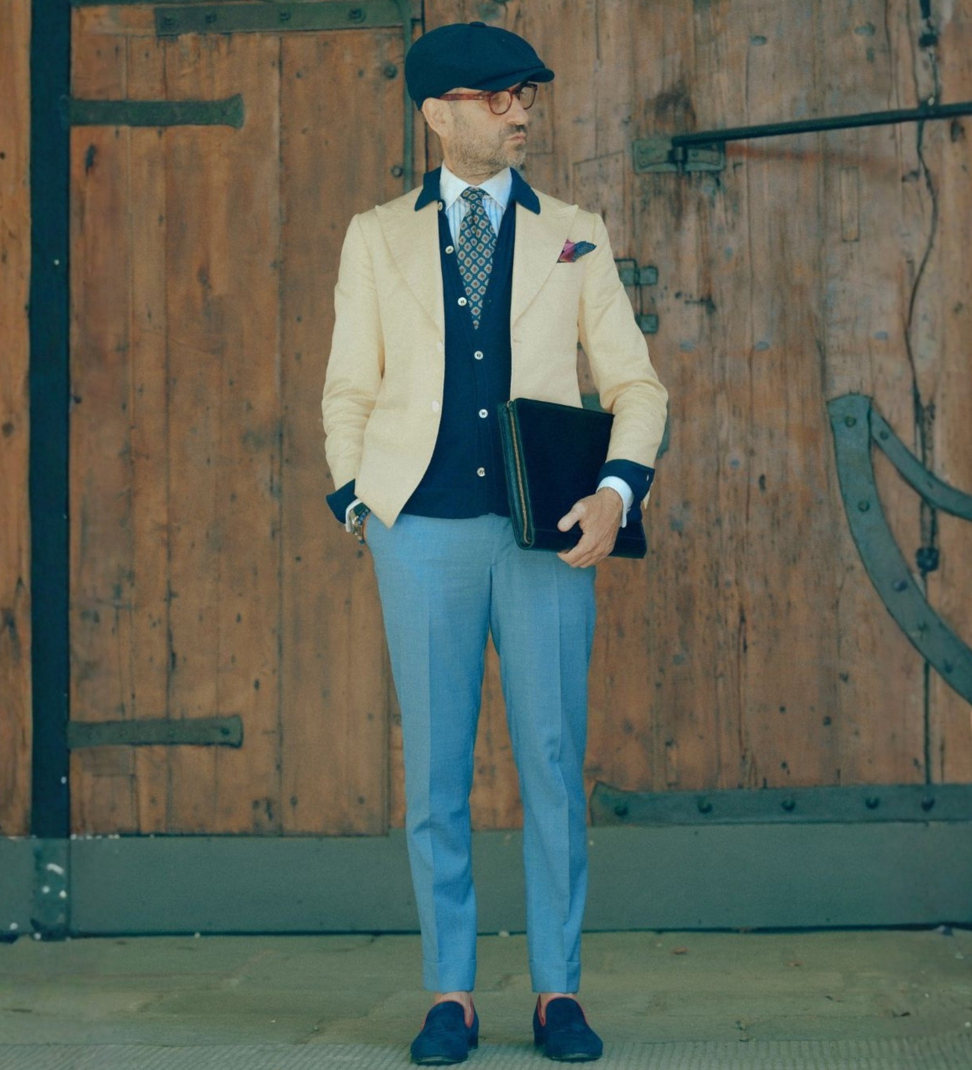 Skórzany organizer folder na dokumenty A4 - Candide