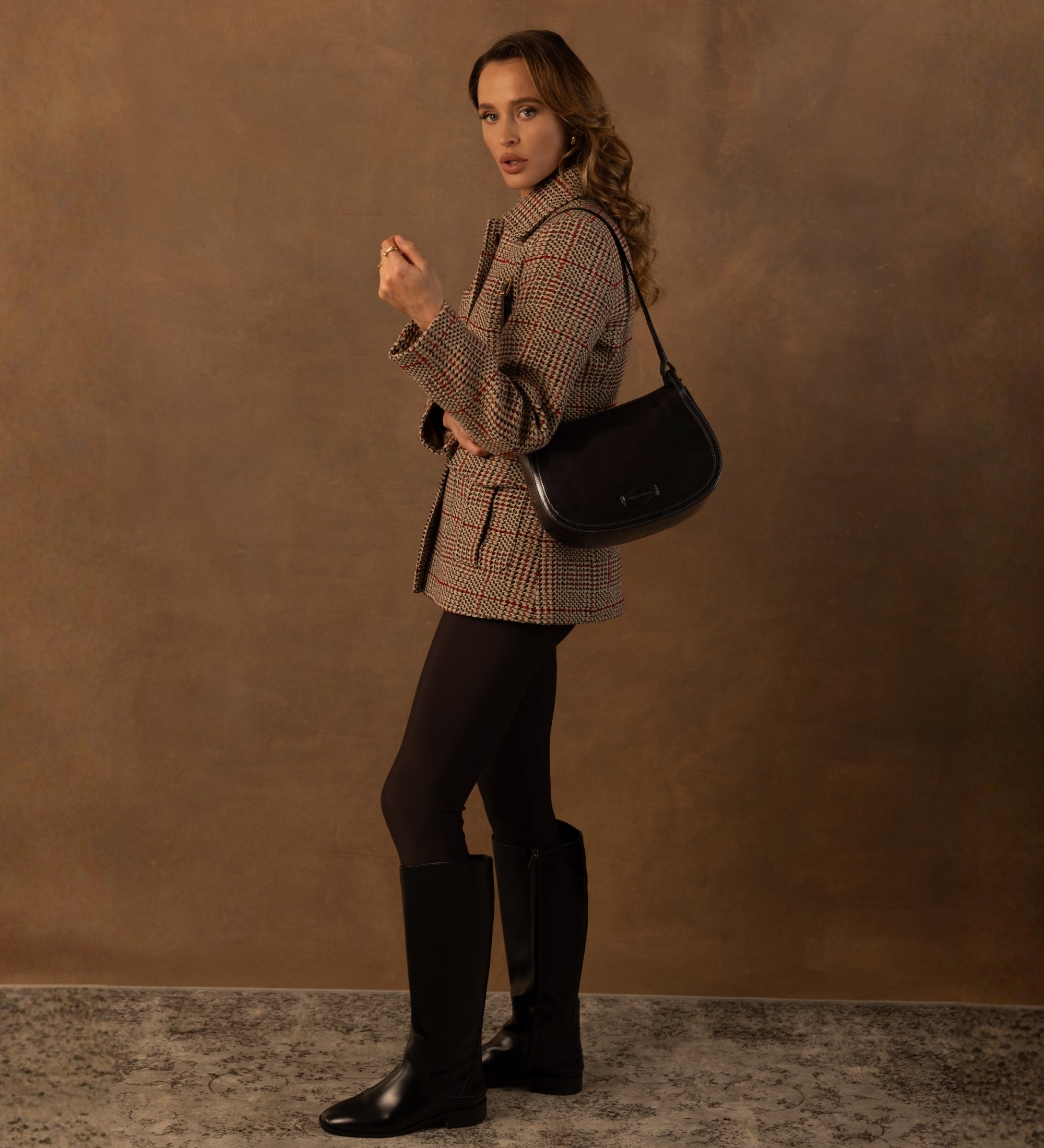 Skórzana torba typu hobo dla kobiet - La Noia