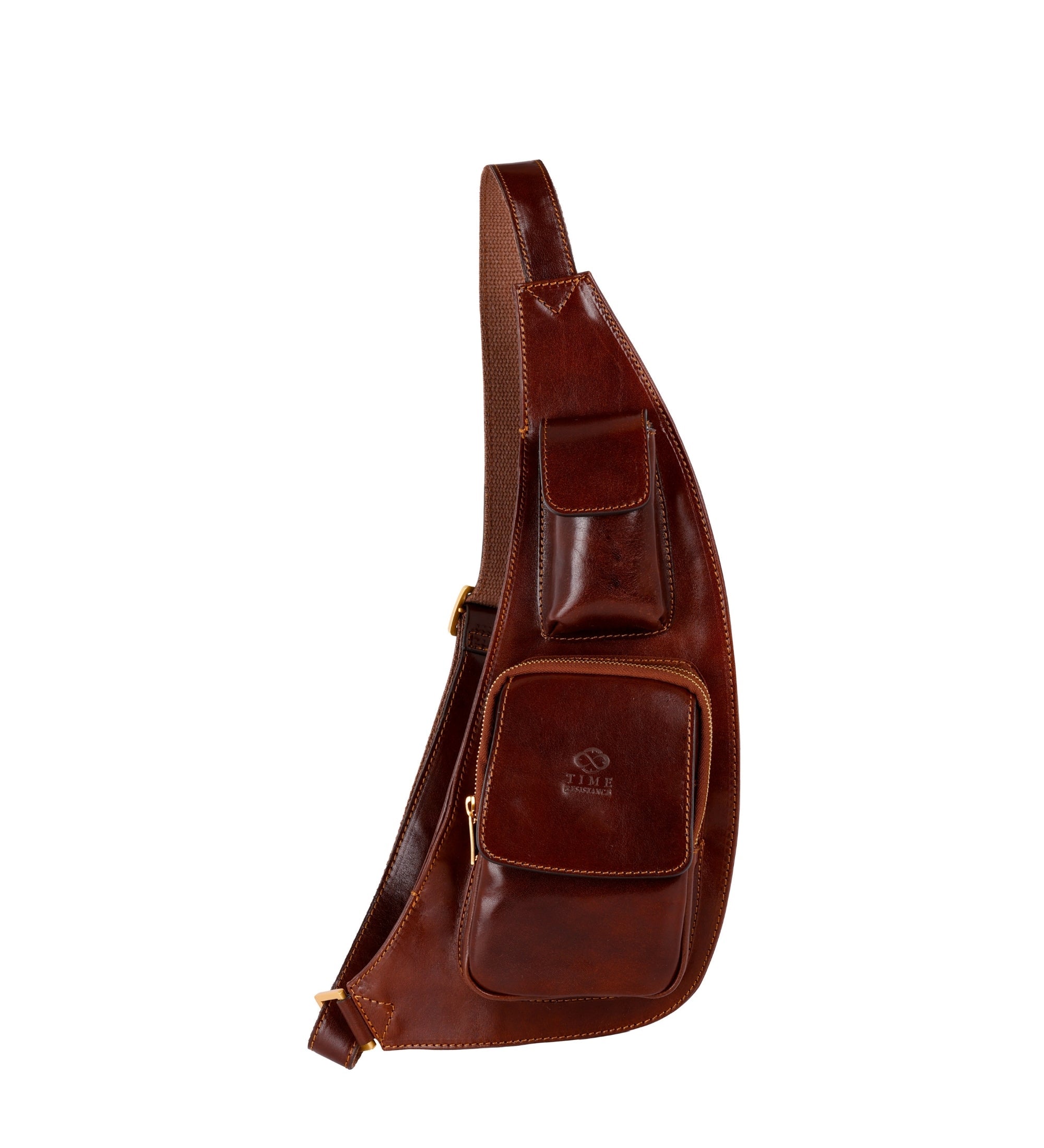 Skórzana torba typu sling crossbody - The Monk