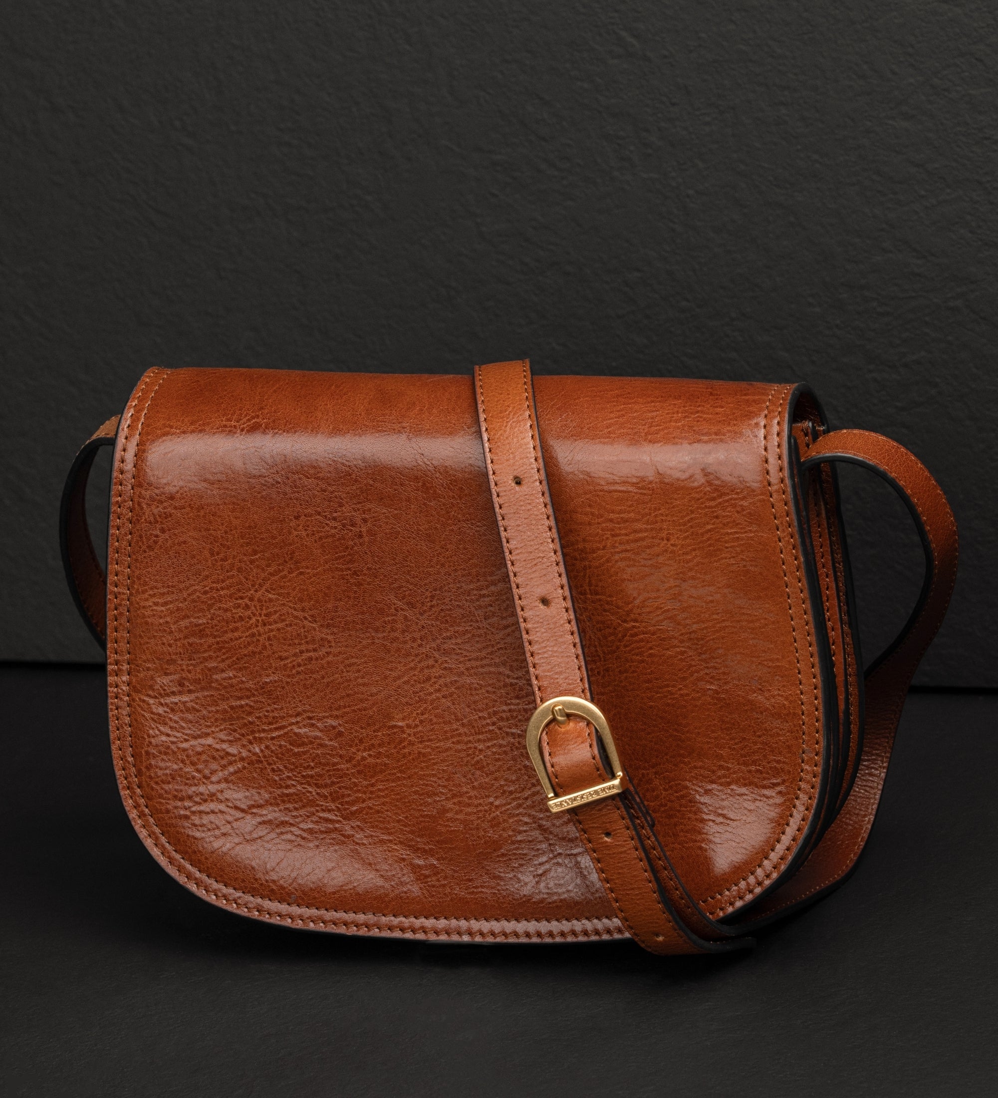 Skórzana torba saddle torba crossbody dla kobiet - Moonfleet