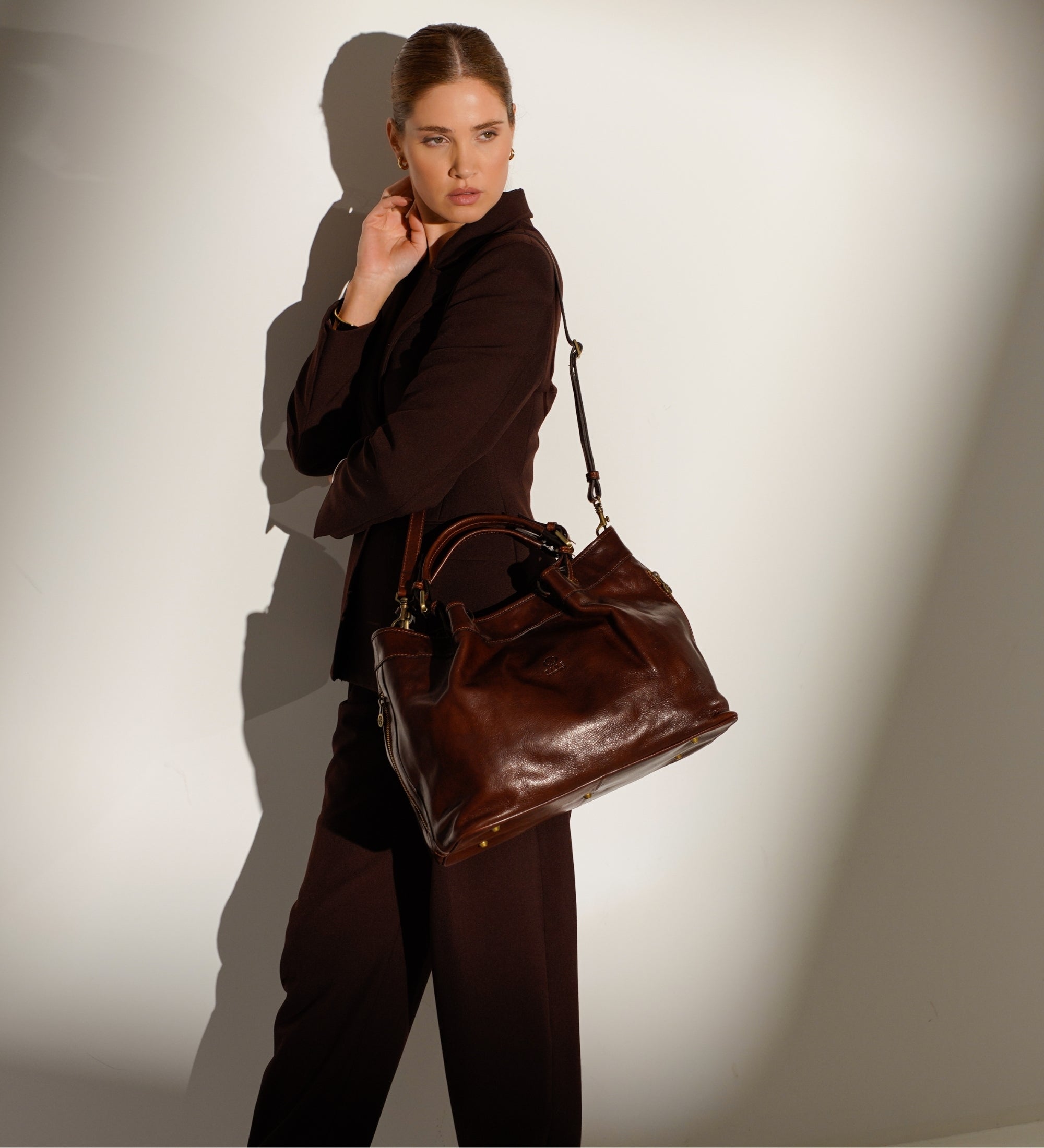 Skórzana torebka, torba shopper dla kobiet - The Betrothed