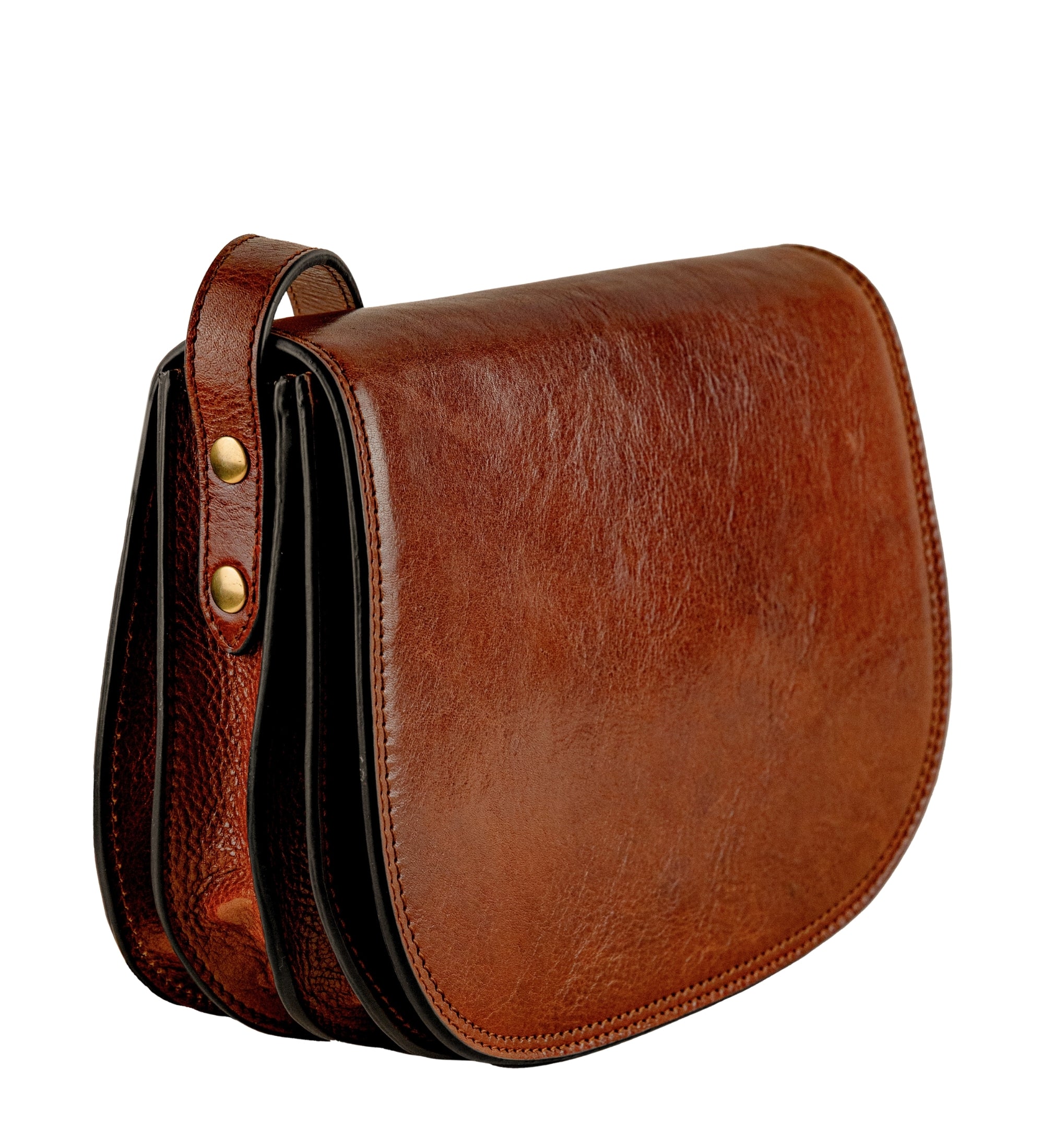 Skórzana torba saddle torba crossbody dla kobiet - Moonfleet