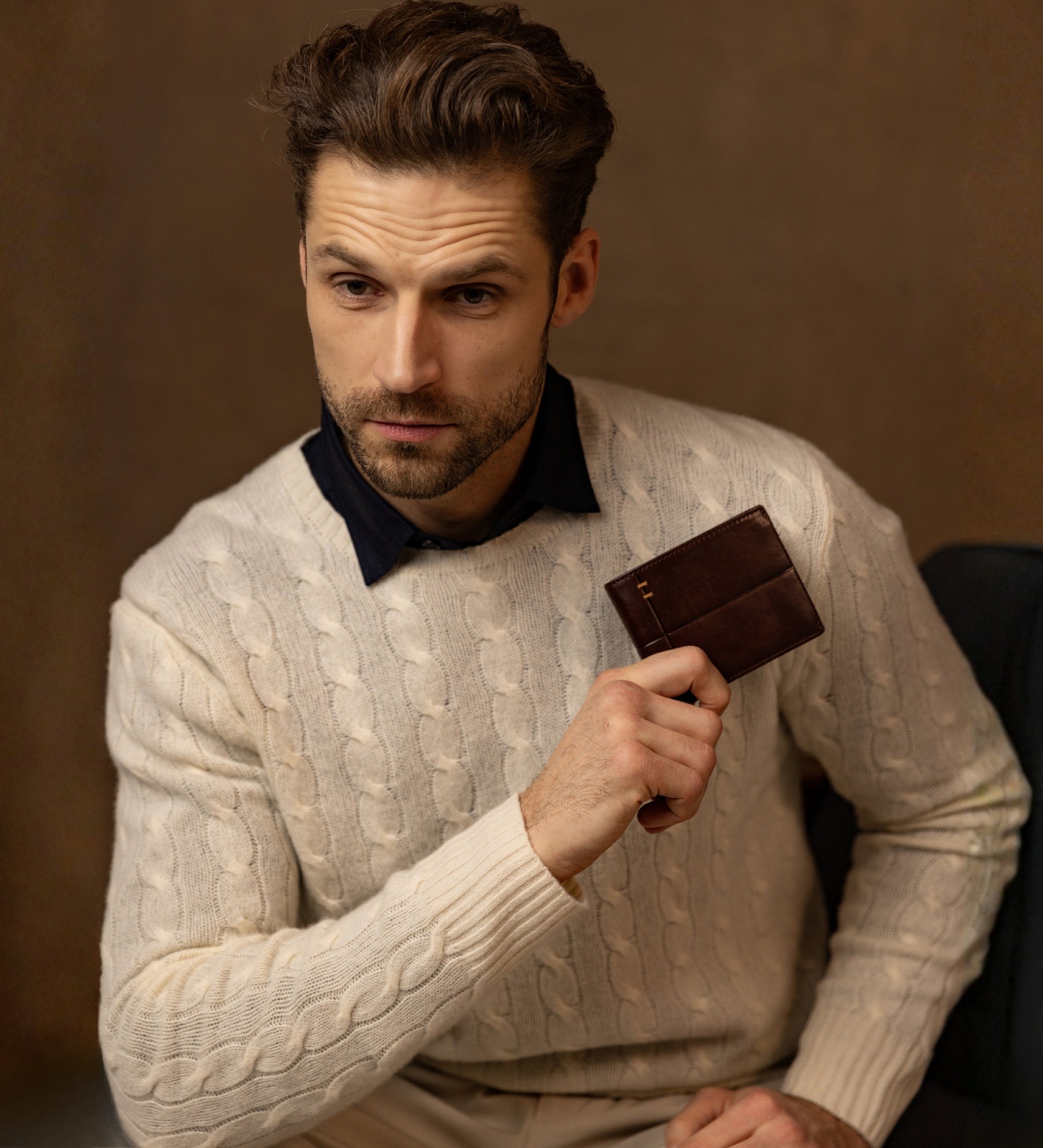 Skórzany portfel składany - Poetic Justice