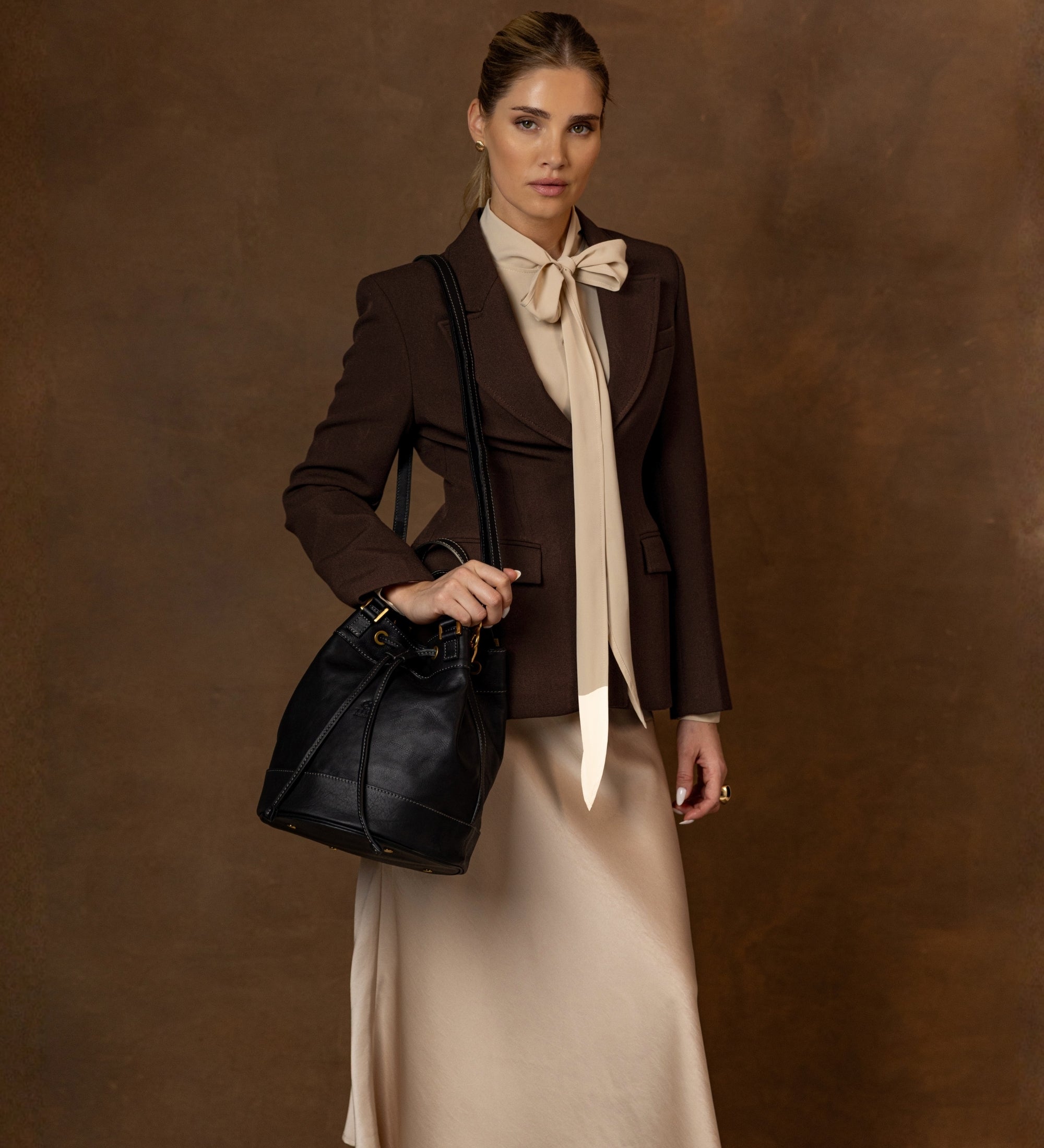 Skórzana torba typu worek dla kobiet - Light In August