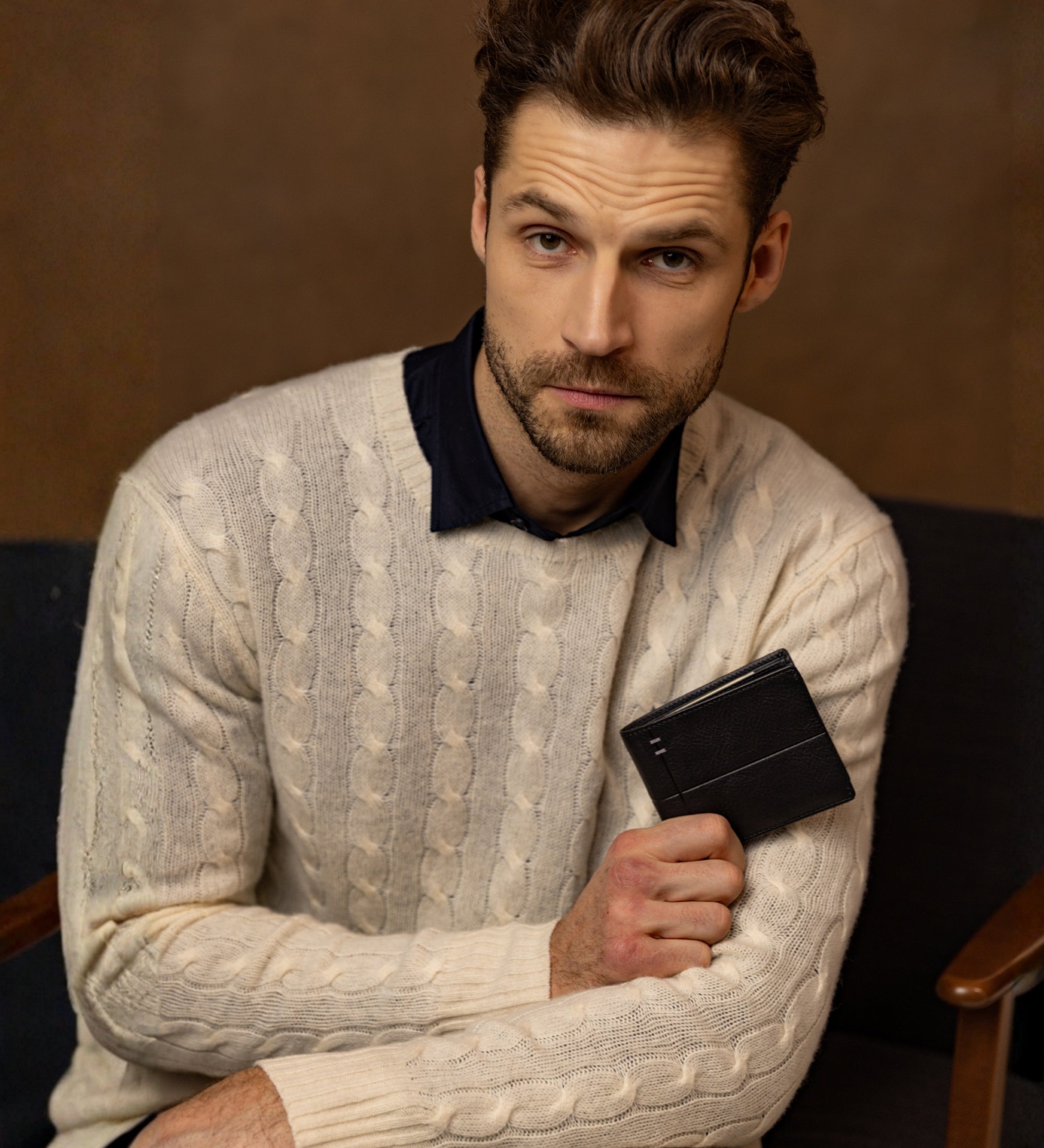 Skórzany portfel składany - Poetic Justice