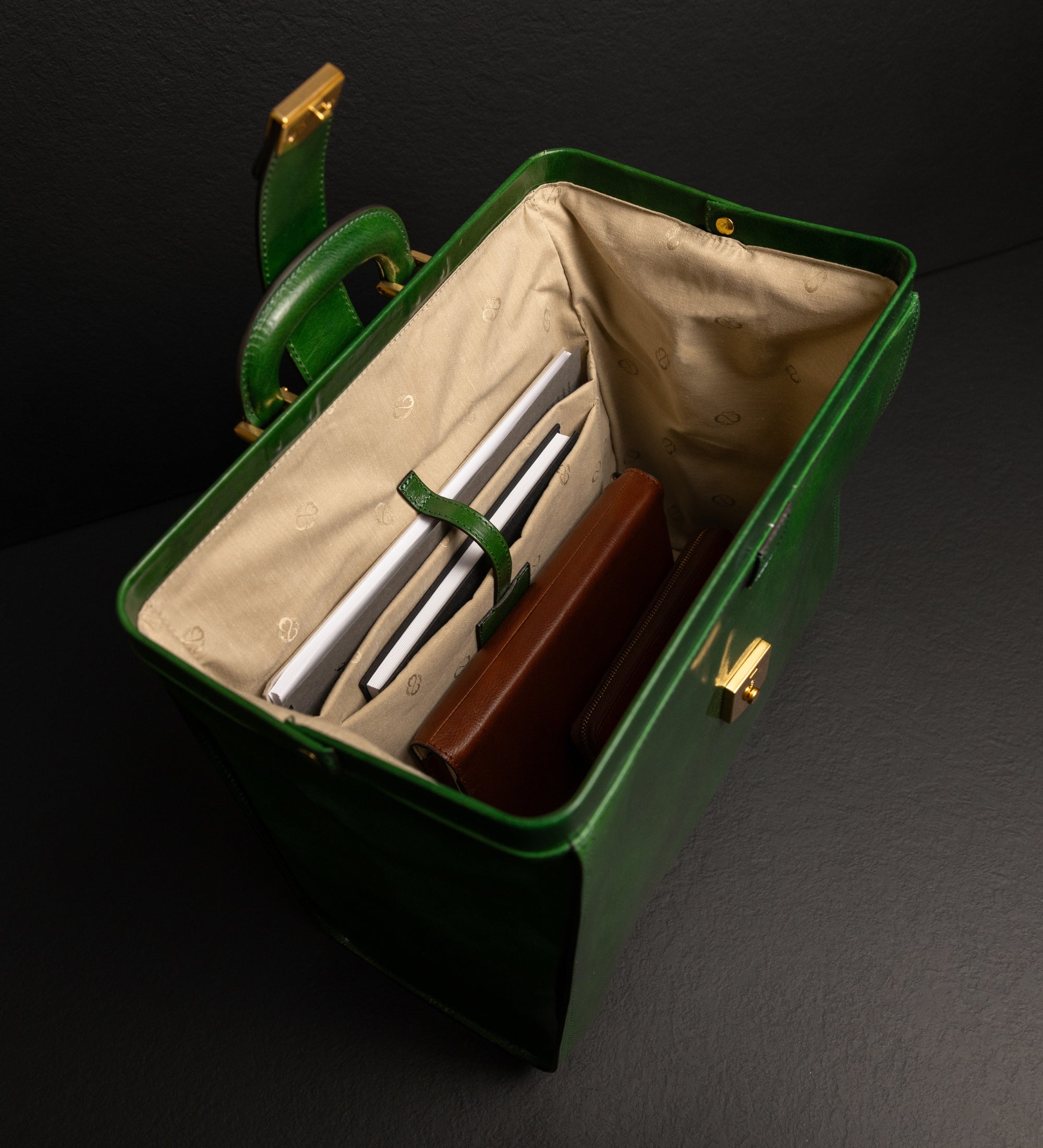 Duża skórzana torba lekarska dla kobiet - Mrs Dalloway