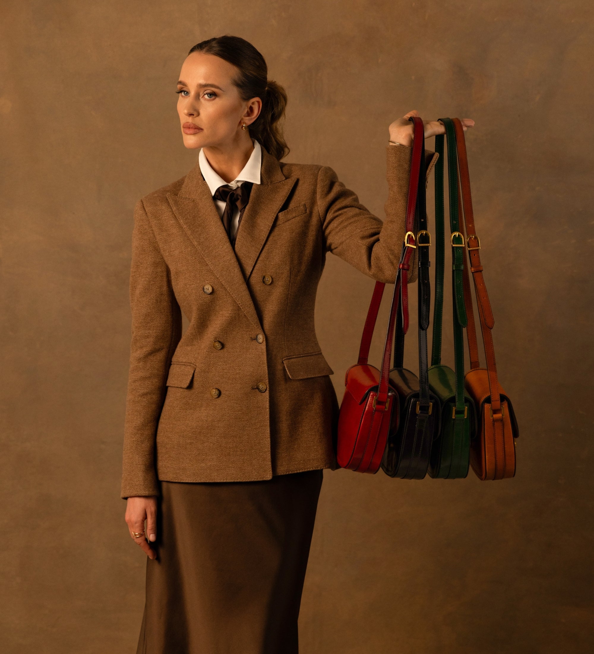 Skórzana torba saddle torba crossbody dla kobiet - Villette