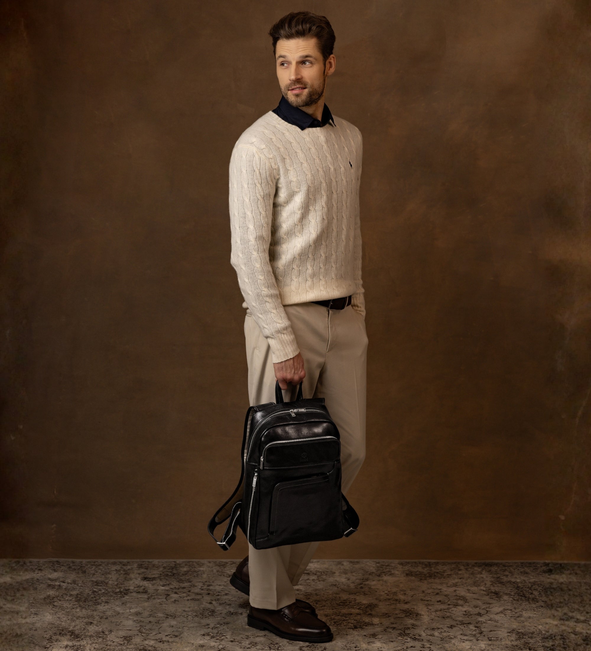 Duży plecak skórzany - L.A. Confidential