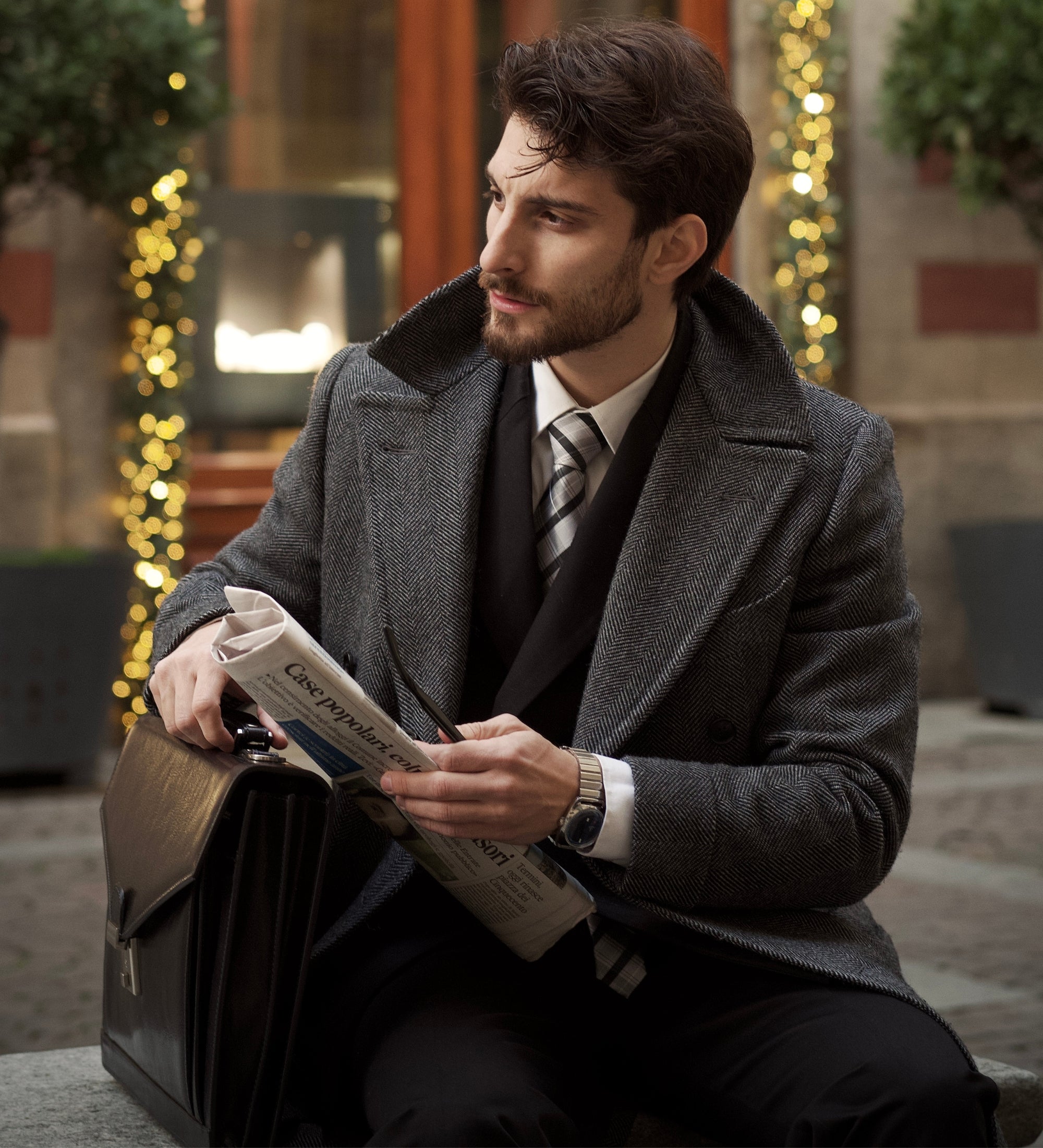 Teczka skórzana o klasycznym designie - The Magus