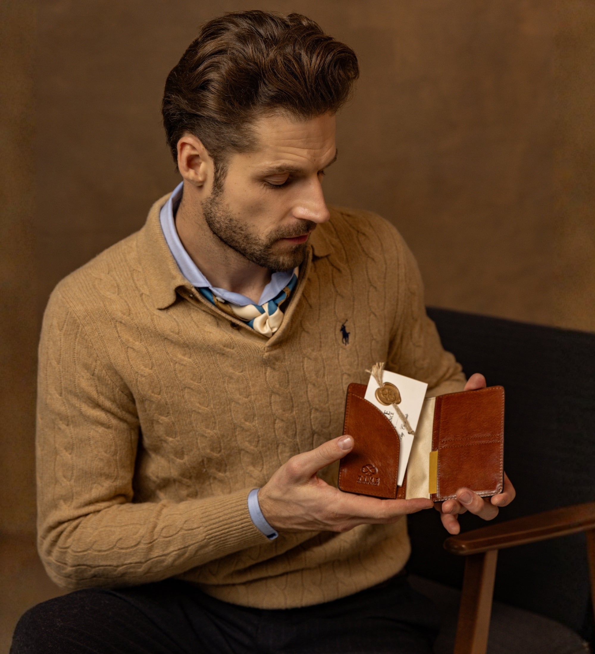 Małe skórzane etui na paszport - Gulliver's Travels